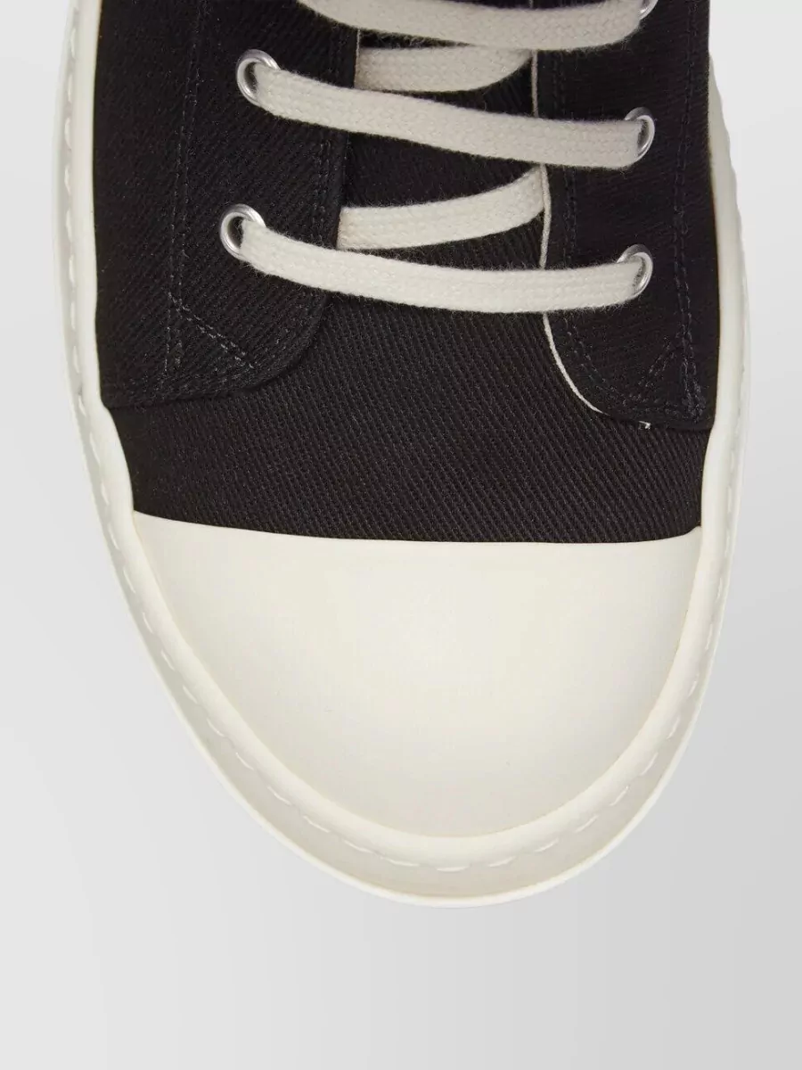 Rick Owens Drkshdw Denim High-Top Sneakers