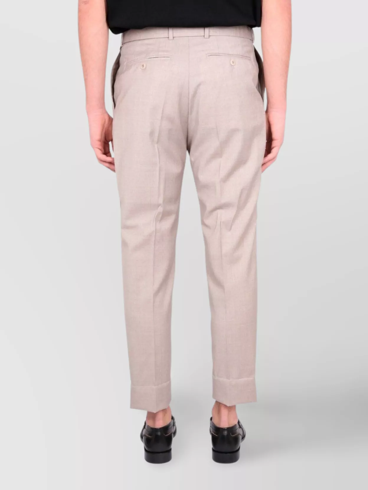 Brioni Cuffed Hem Pleated Front Trousers