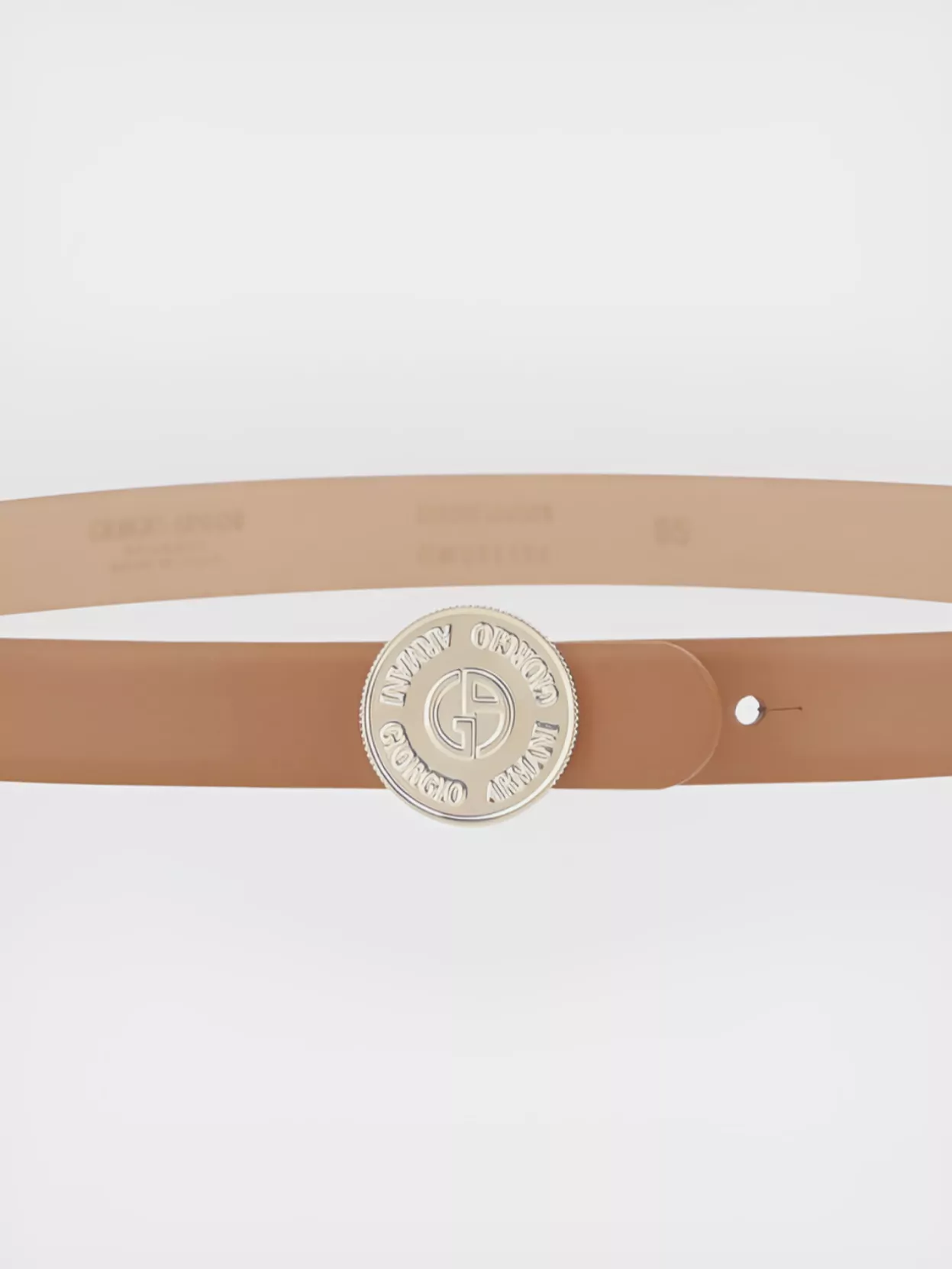 GIORGIO ARMANI SOPHISTICATED LEATHER BELT FOR CLASSY LOOK