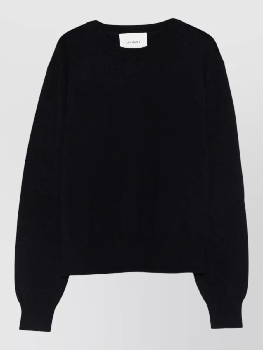 Lisa Yang Cashmere Crew-Neck Long-Sleeve Sweatshirt