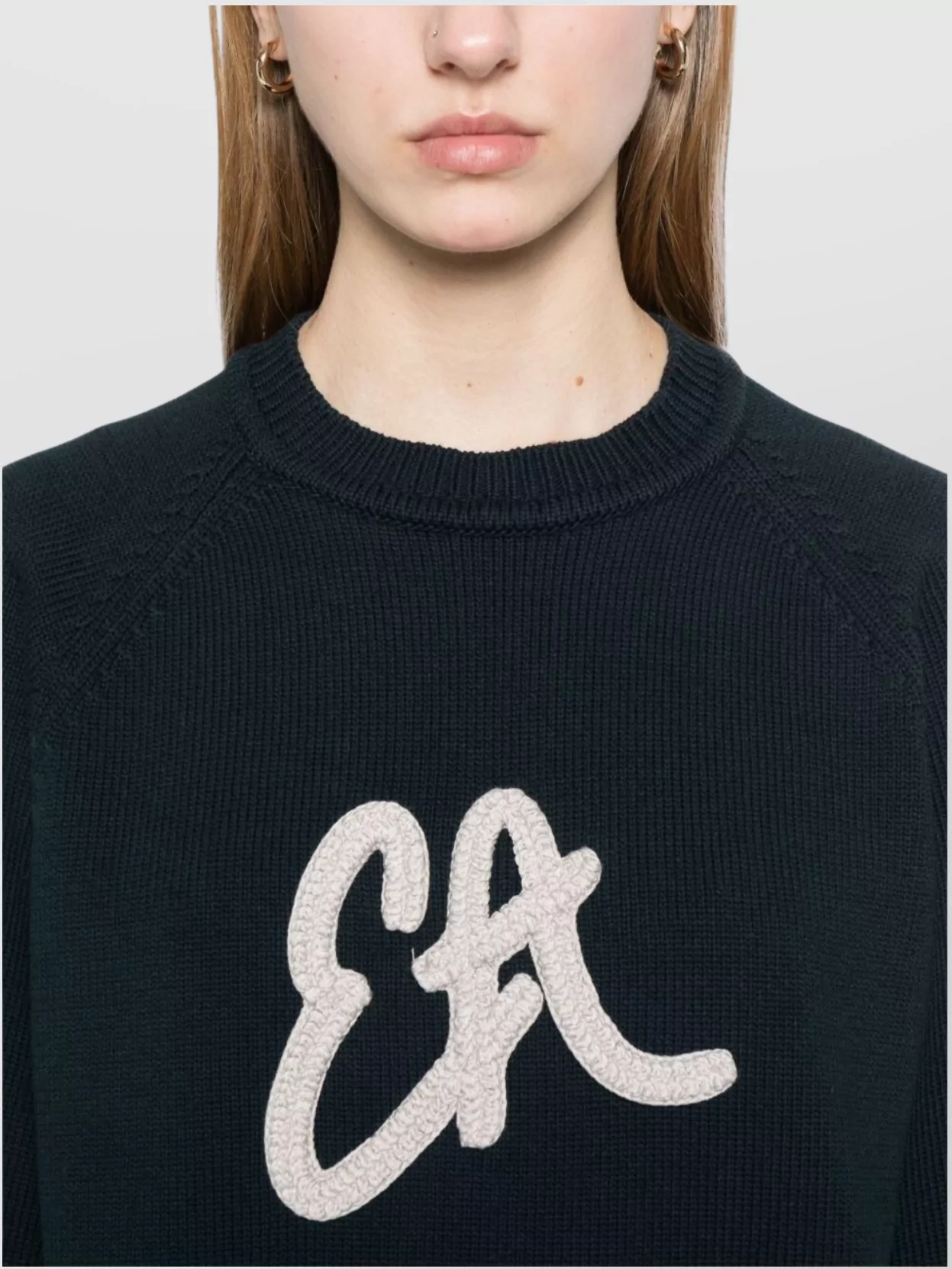 Emporio Armani Cotton Blend Logo Sweatshirt