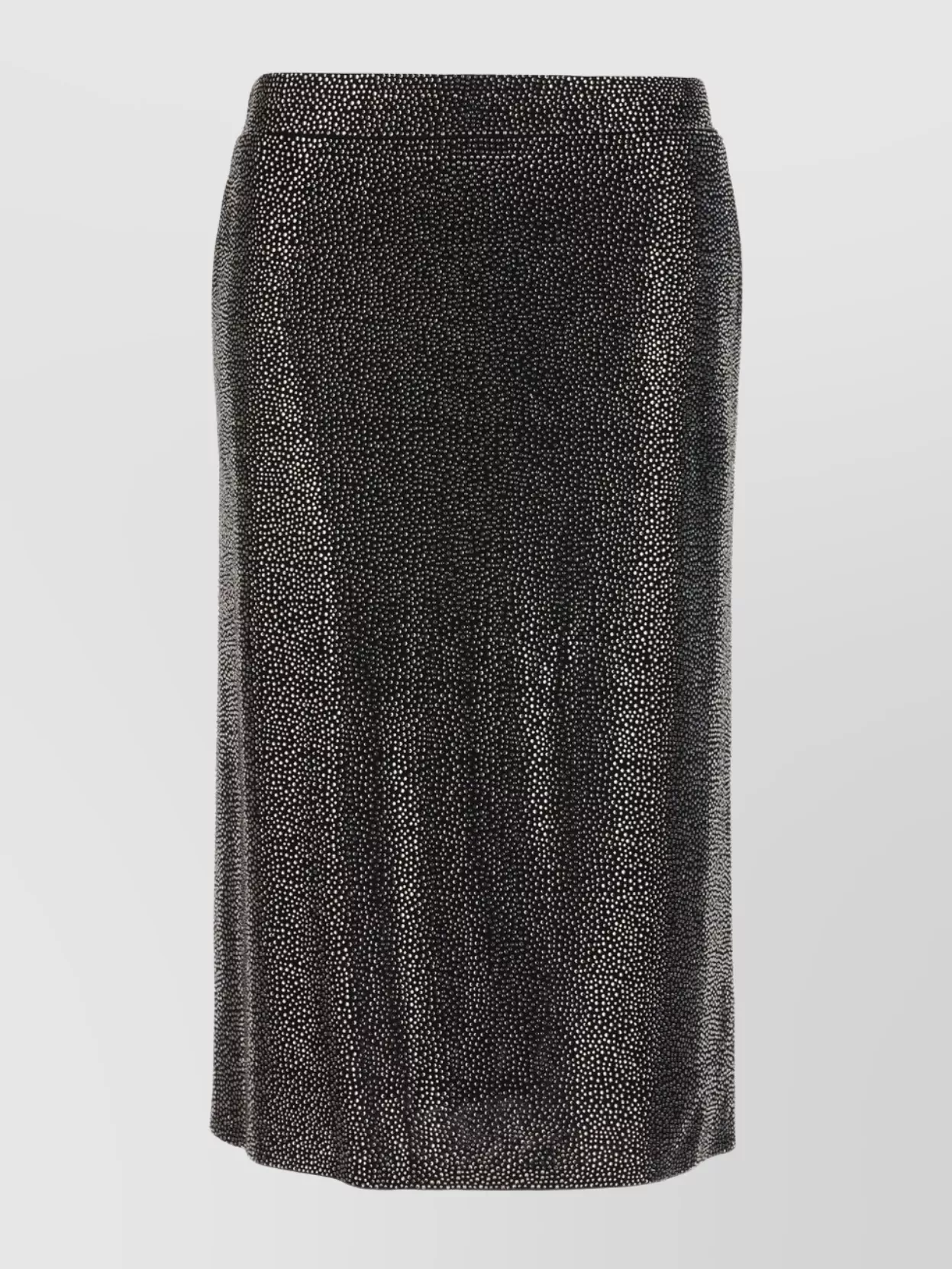 Giuseppe Di Morabito Embellished Knee-length Metallic Textured Skirt In Black