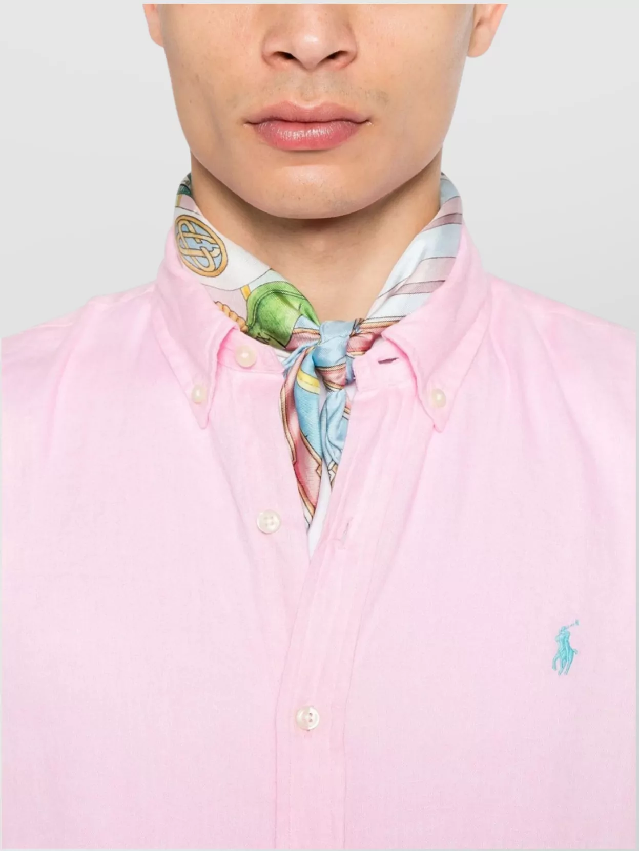 Ralph Lauren Button-Down Collar Long Sleeve Tailored Shirt