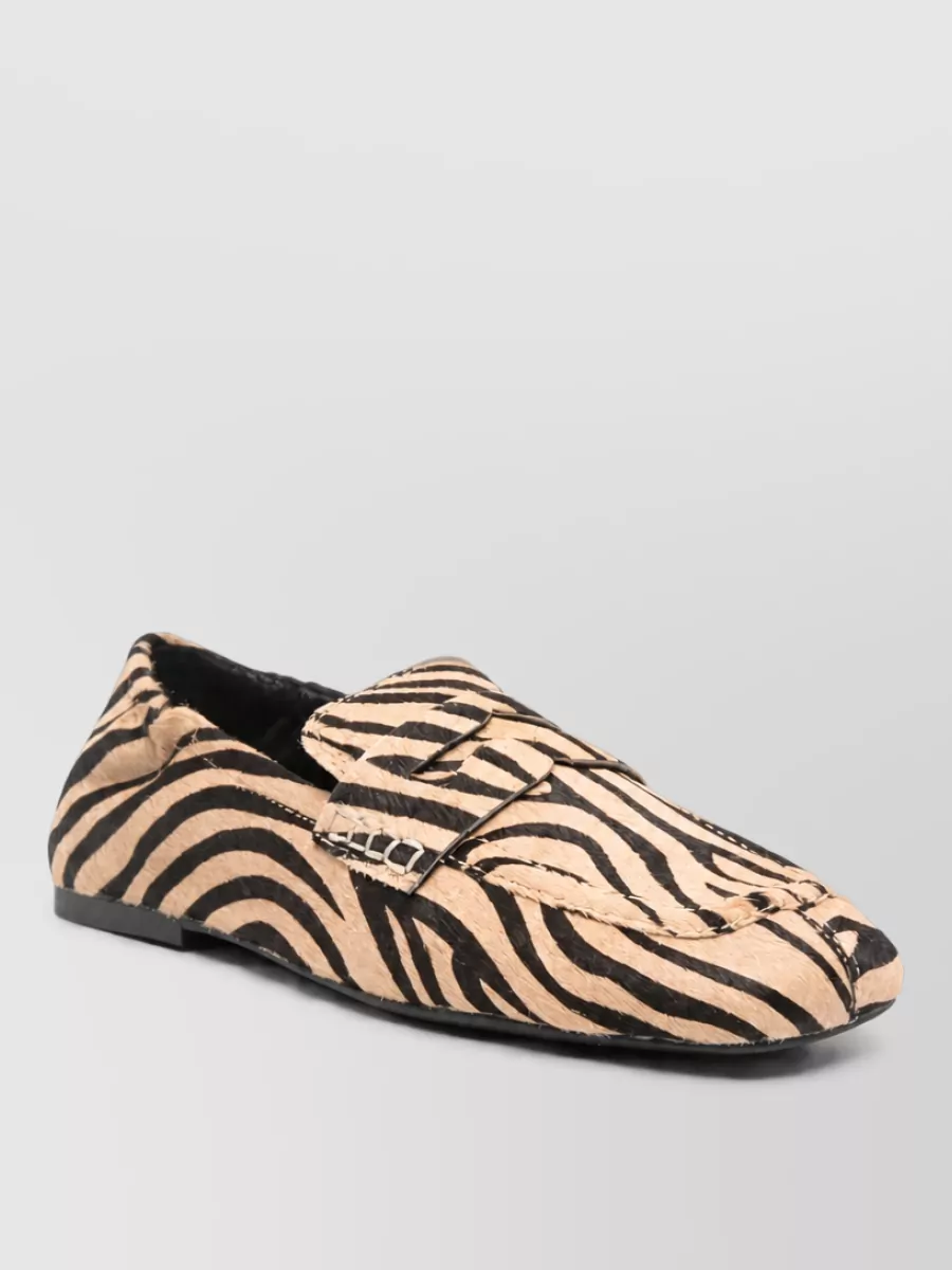 Ash leather mules
