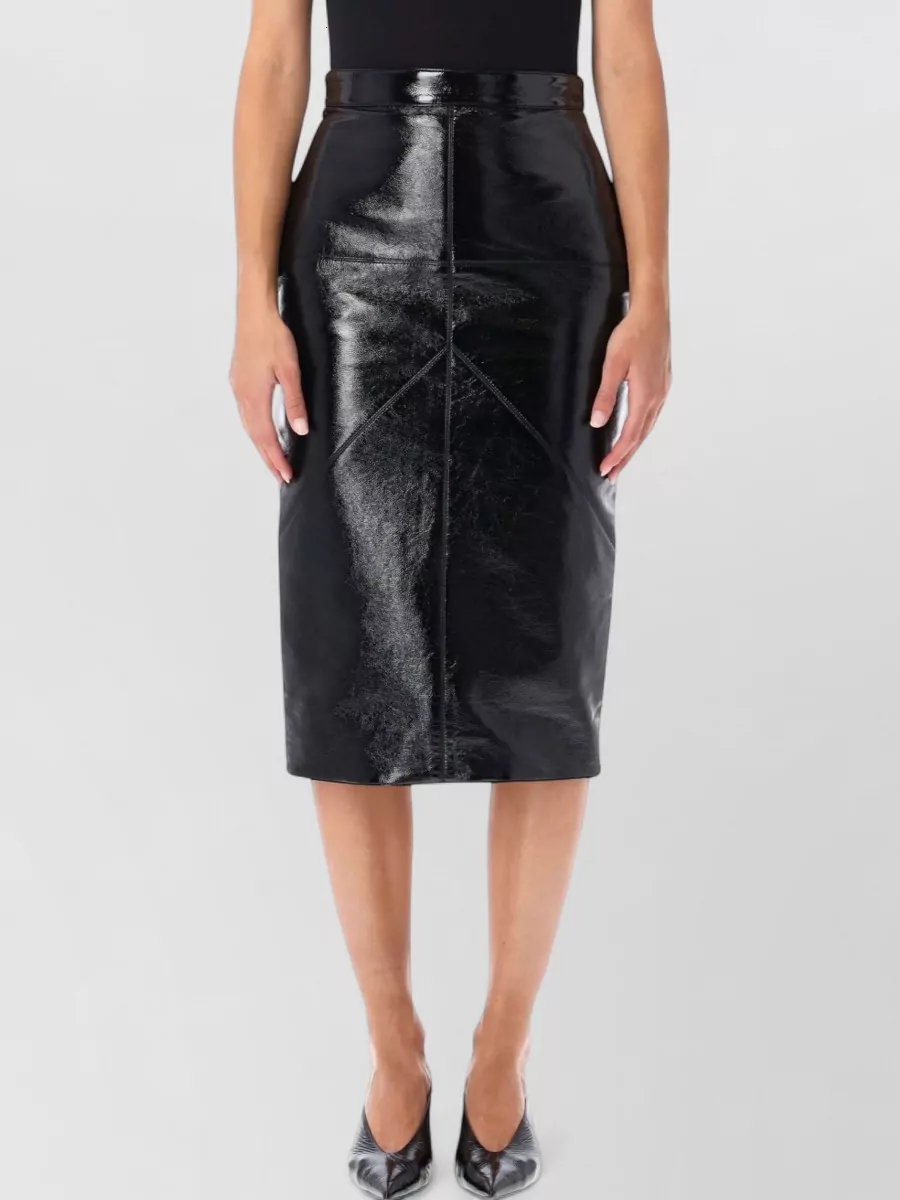 Lanvin Cotton Straight Pencil Skirt
