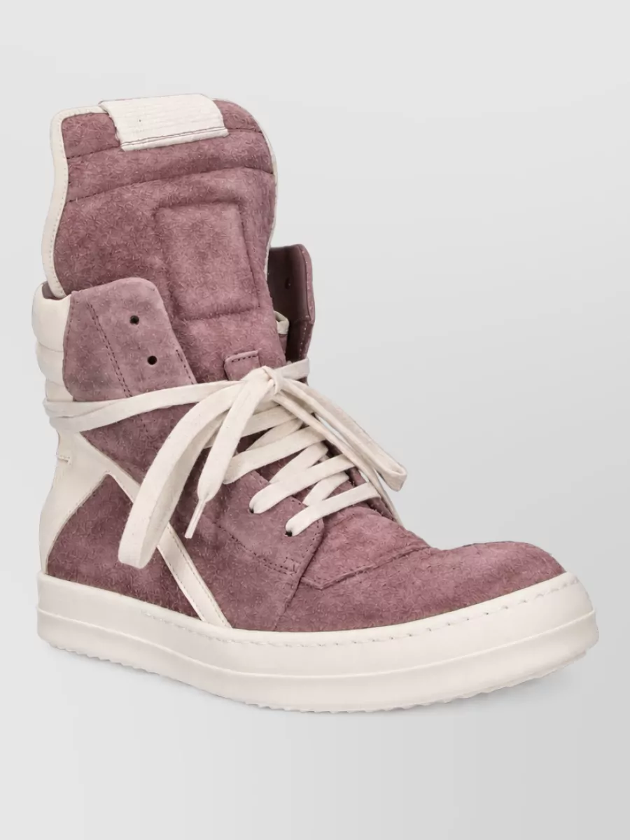 Rick Owens leather high-top sneakers