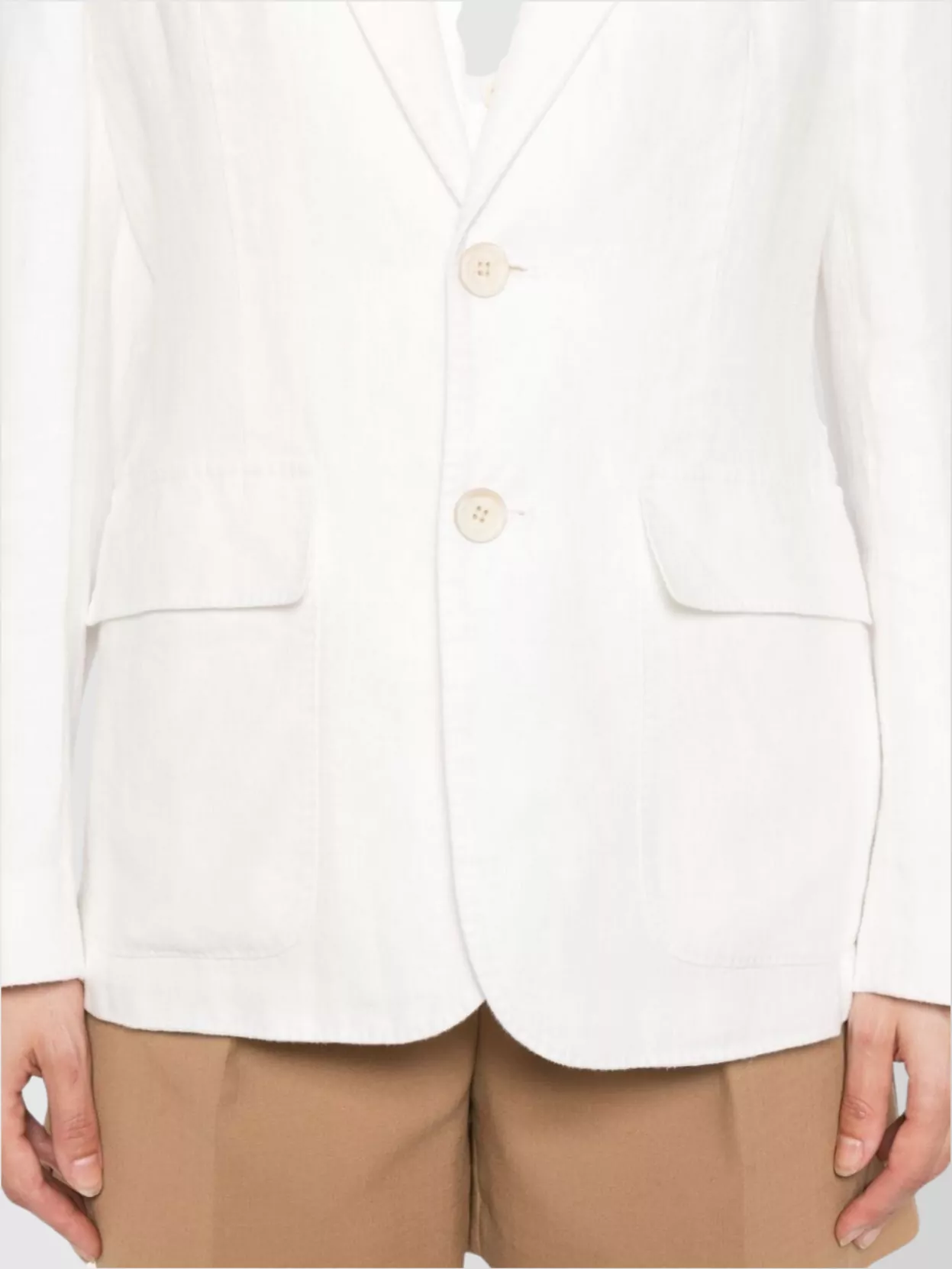 Ralph Lauren Linen Blazer Lapels Notched