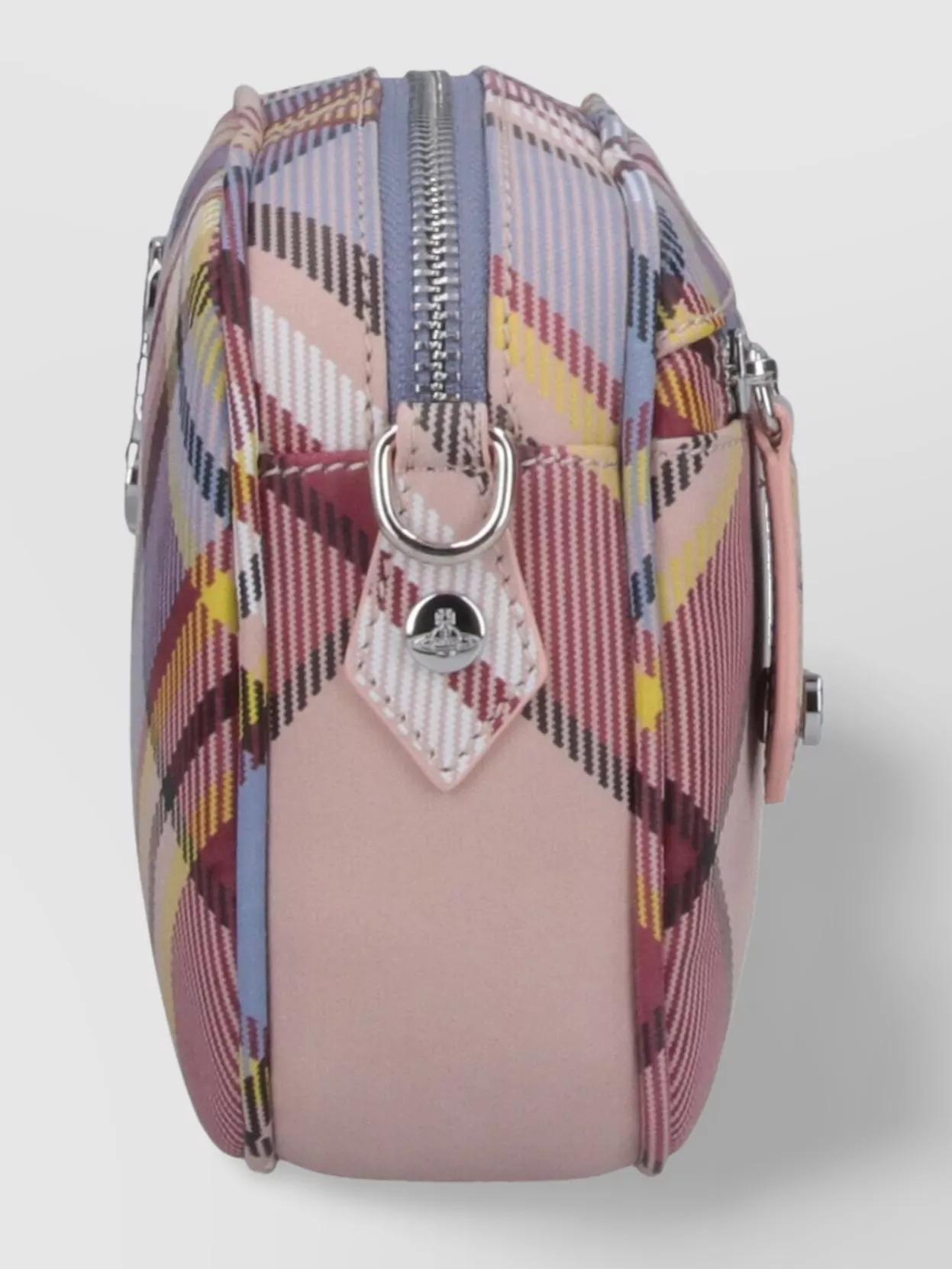 Vivienne Westwood Plaid Rectangular Shoulder Bag With Adjustable Strap