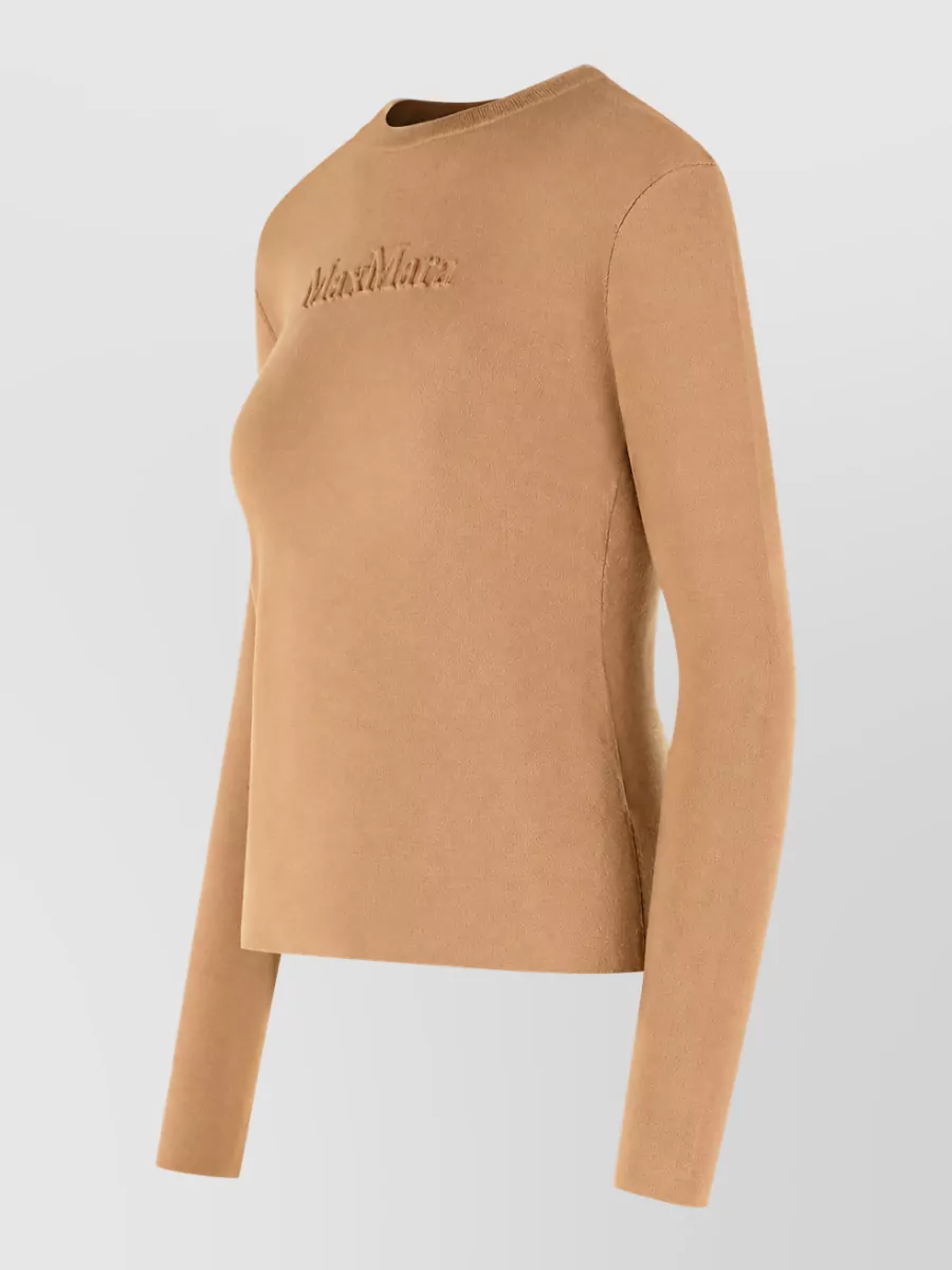 Max Mara Wool Logo-Embossed Sweatshirt