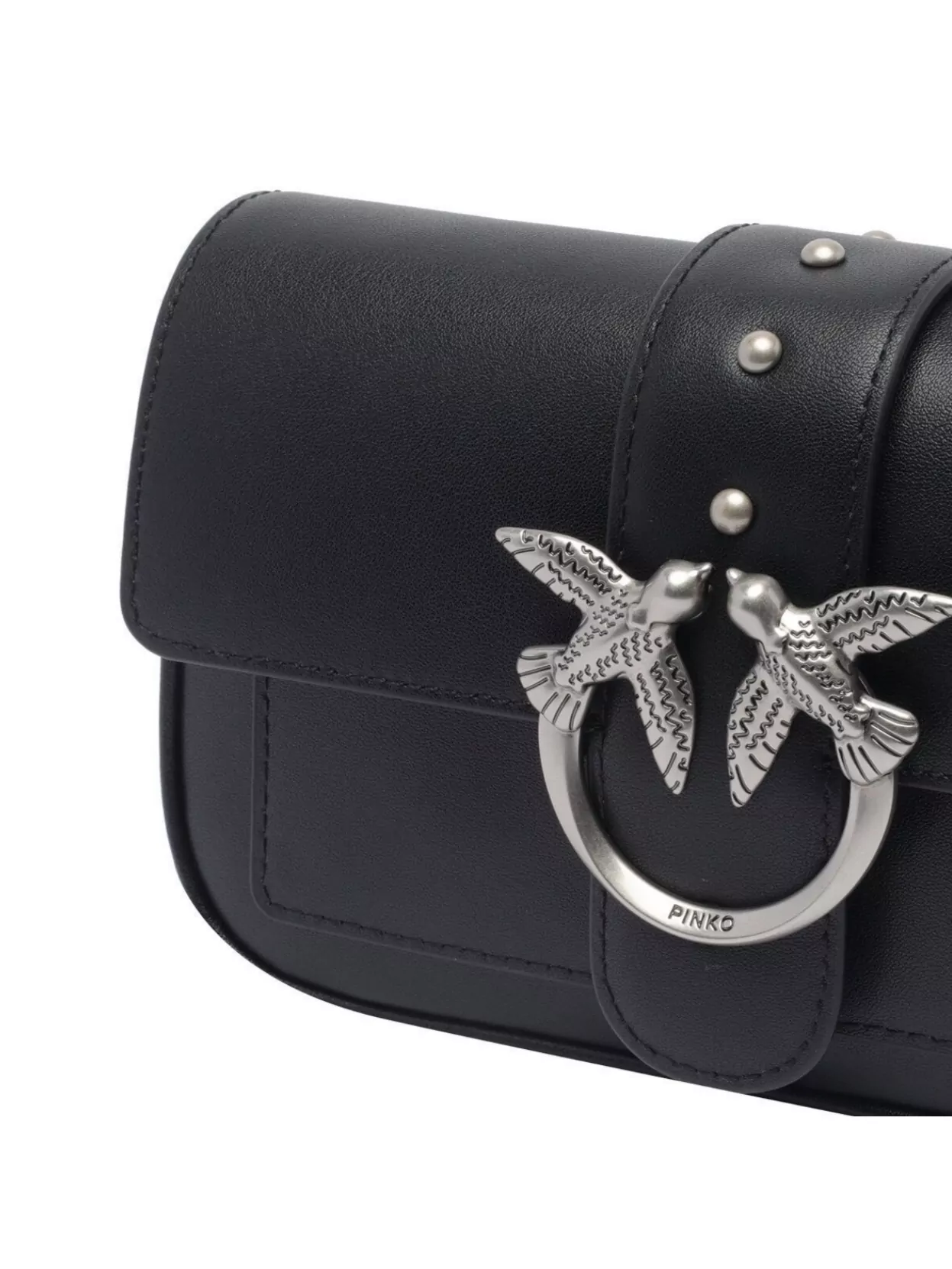 Pinko Love Crossbody Bag Bird Embellishment