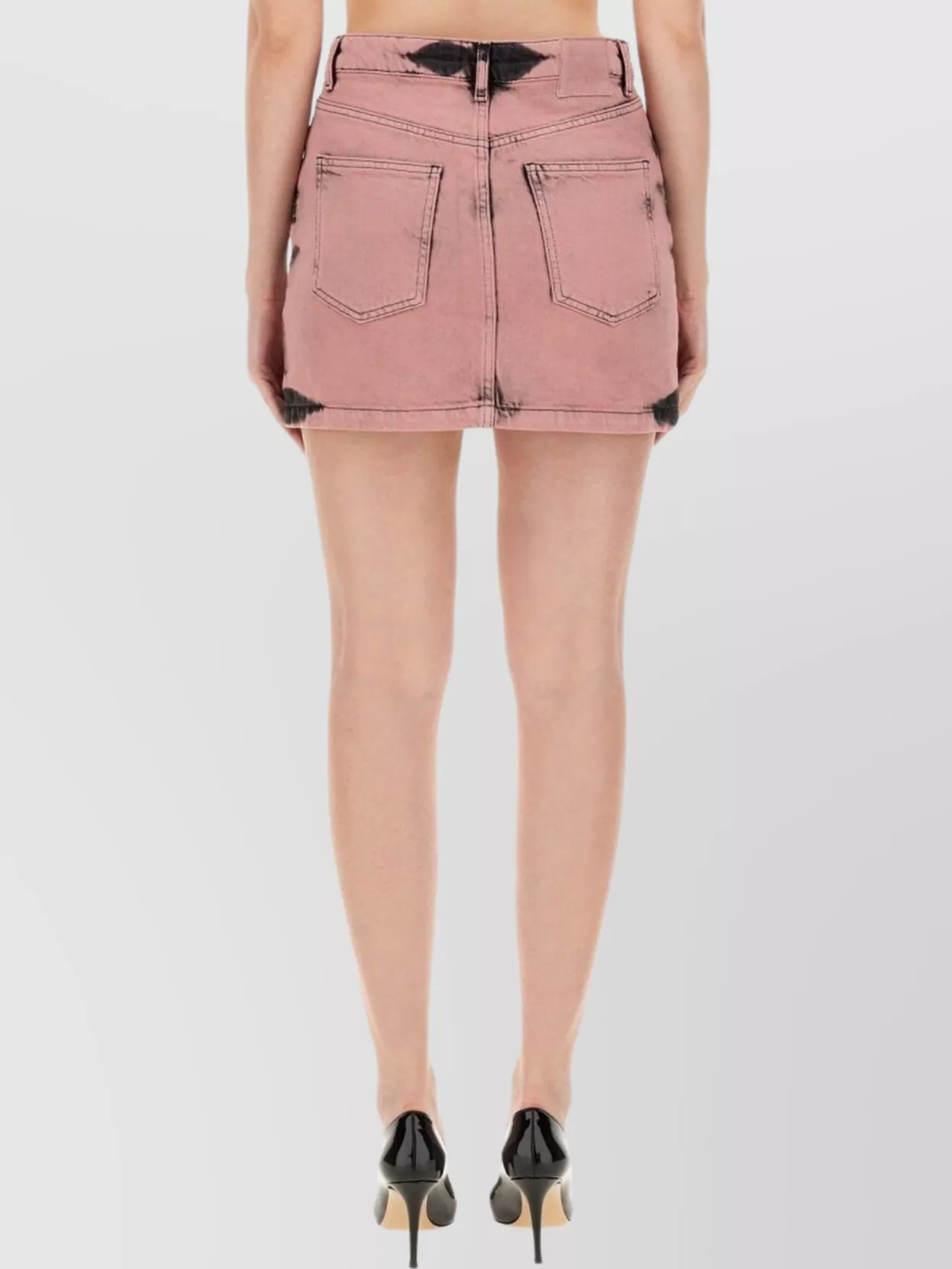 Moschino Short Skirt With Belt Loops And Pockets