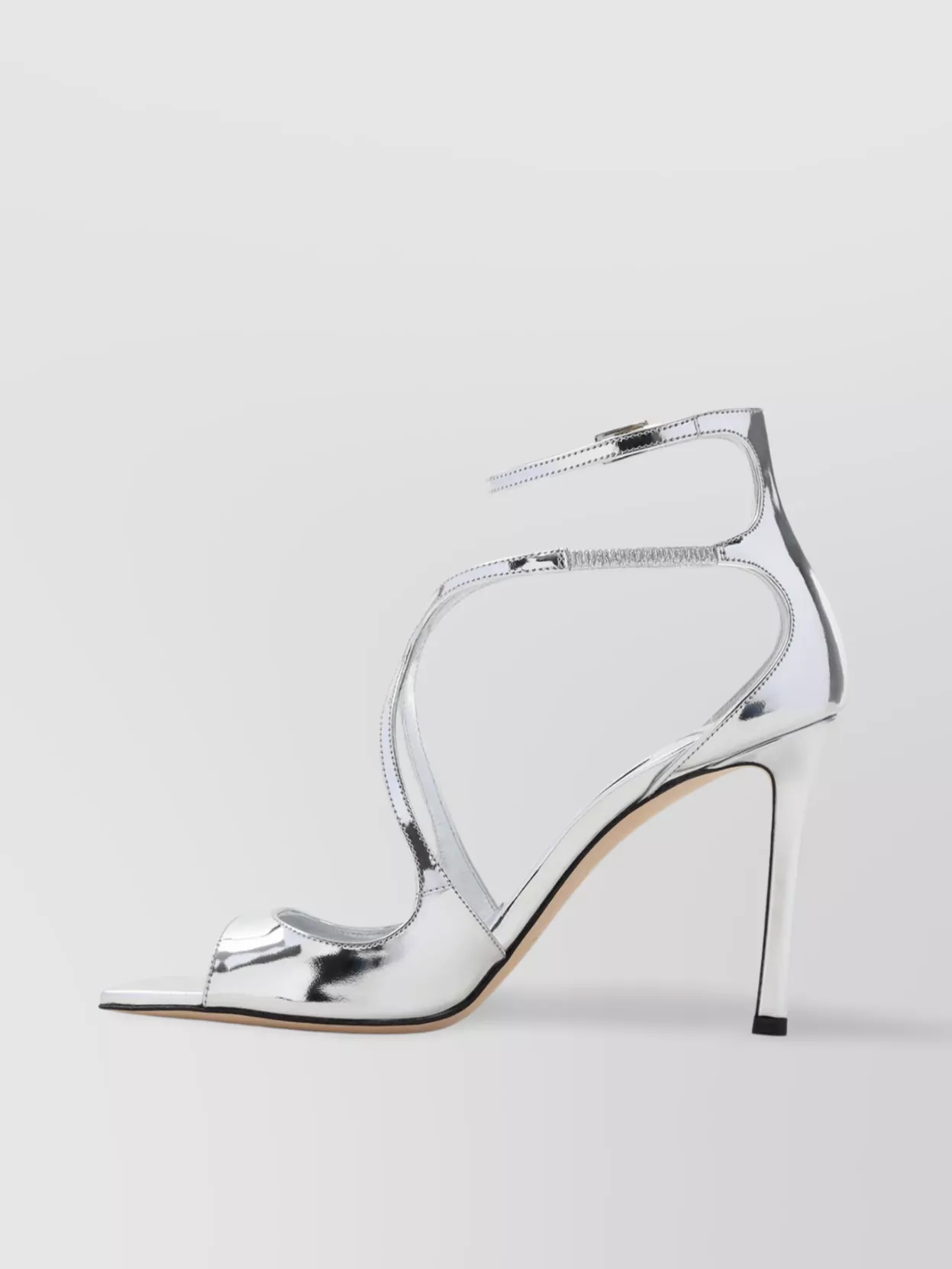 Jimmy Choo Azia 95 Sandal Metallic Finish