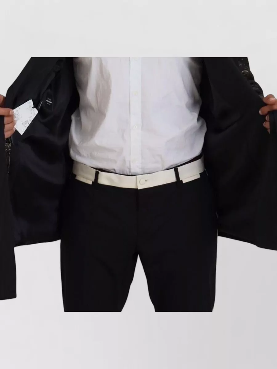 Dolce&Gabbana Silk Brocade Belted Shawl Collar Dinner Jacket