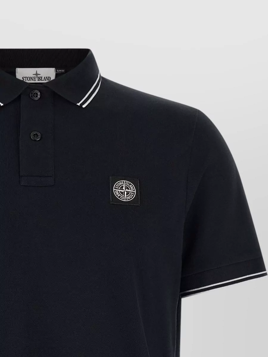 Stone Island Stretch Piqué Slim-Fit Polo Shirt