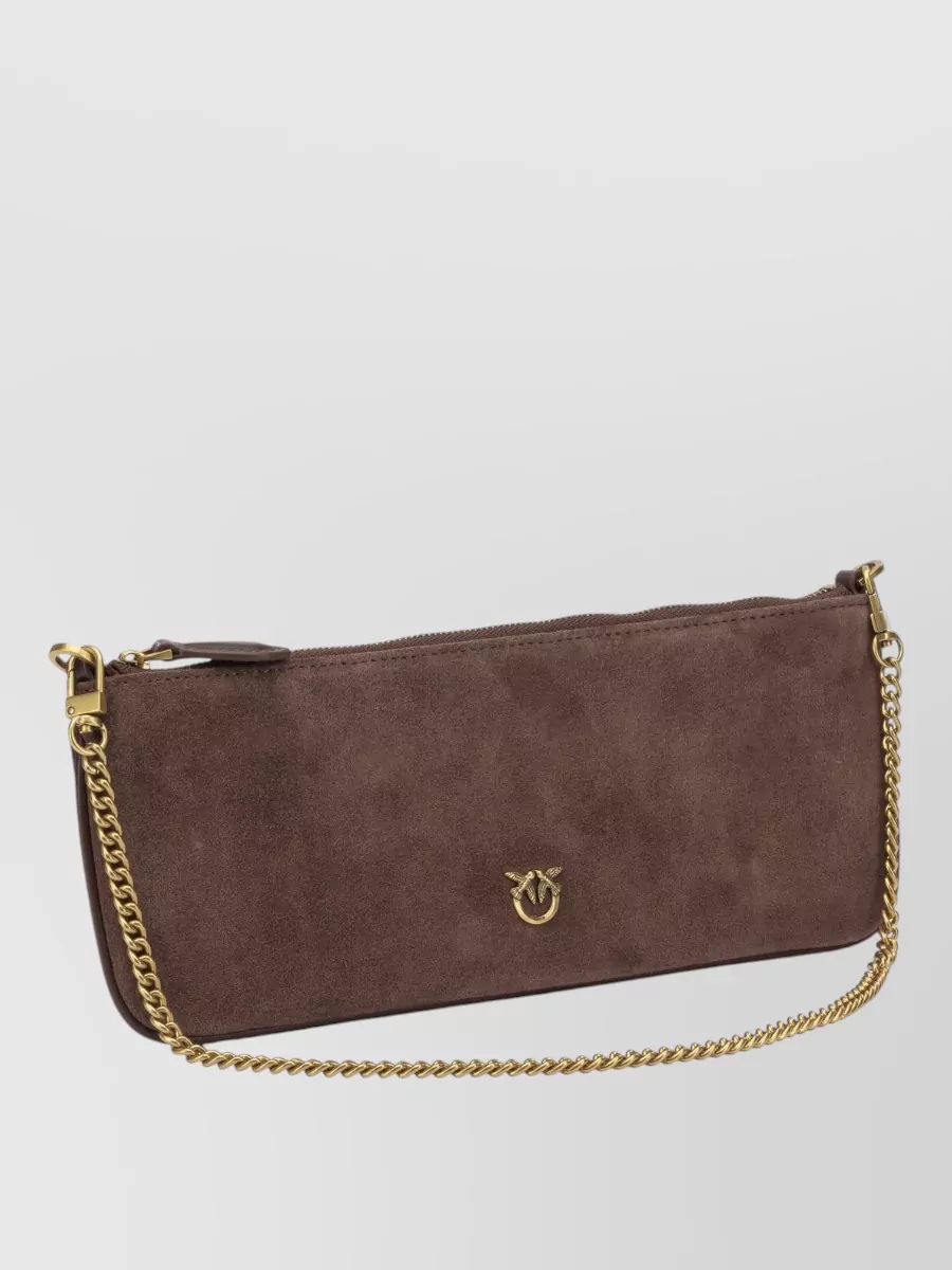 Pinko Love Bag Leather Clutch Bag