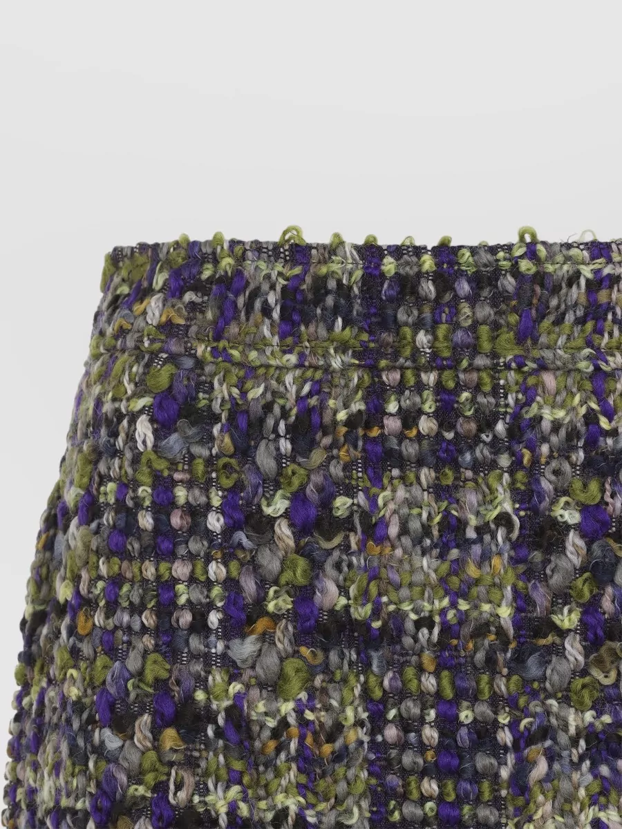 Saint Laurent Tweed High-Rise Mini Skirt