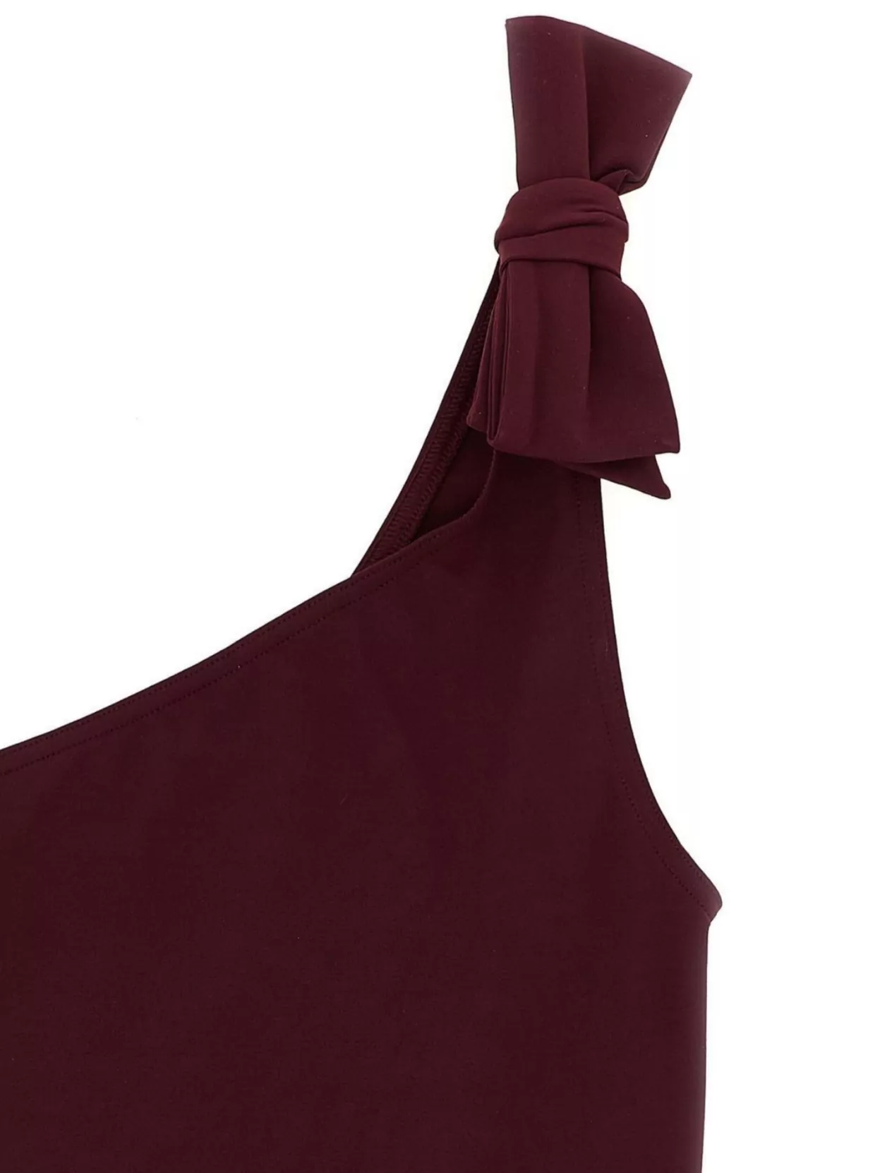 Eres Asymmetrical One-Shoulder Swimsuit Bow Detail