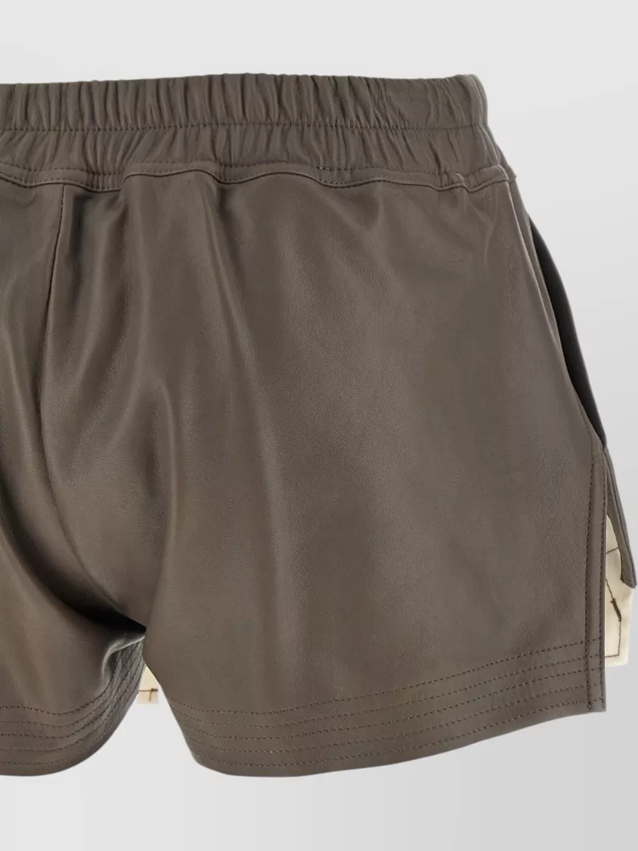Rick Owens Faux Leather Short Length Boxer Shorts