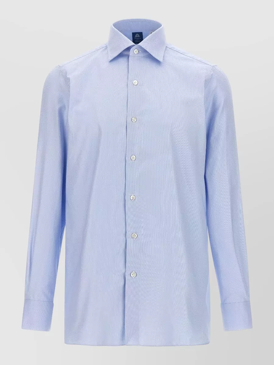 Finamore cotton long-sleeve shirt