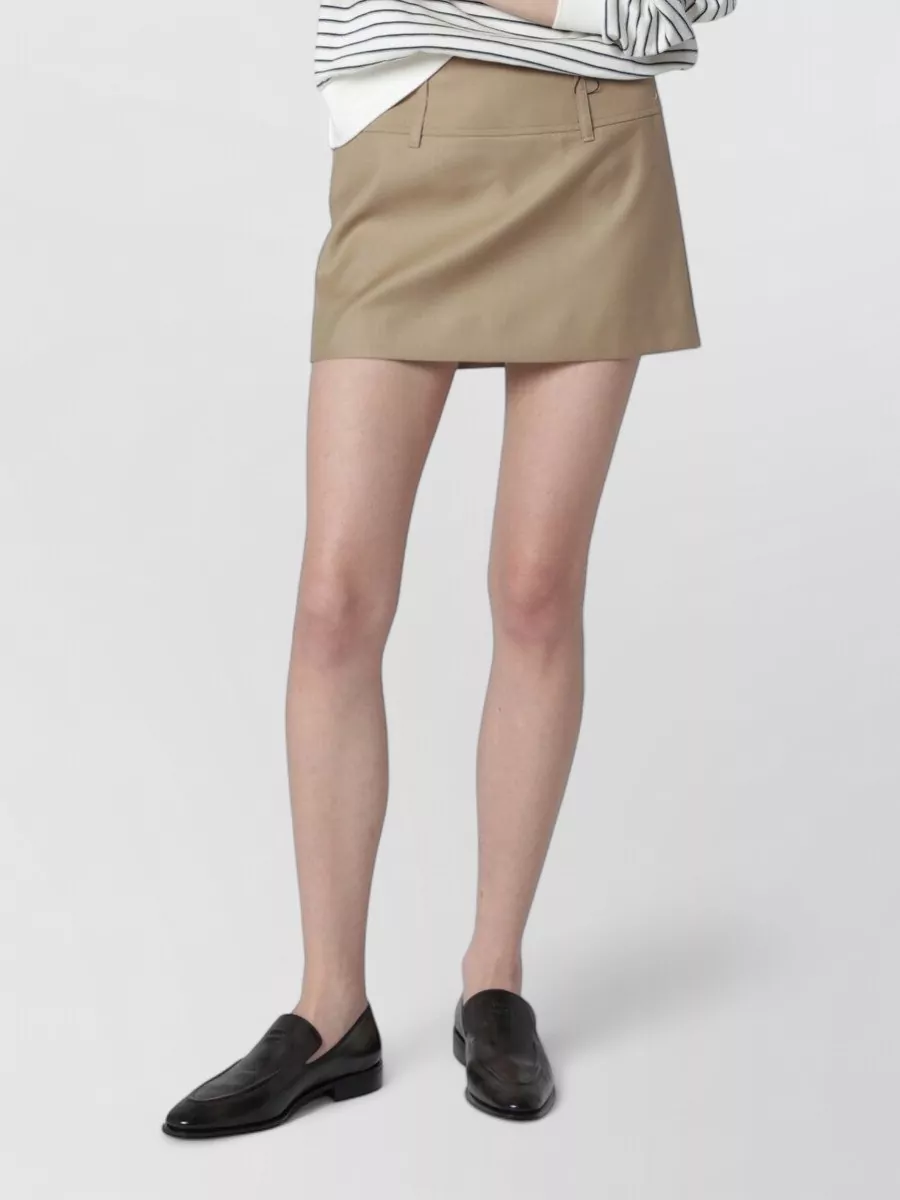 Dunst Mini Skirt Belt Loops Back Pockets