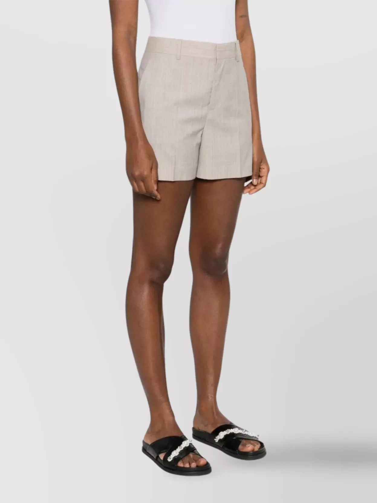 Moschino Women Virgin Wool Shorts