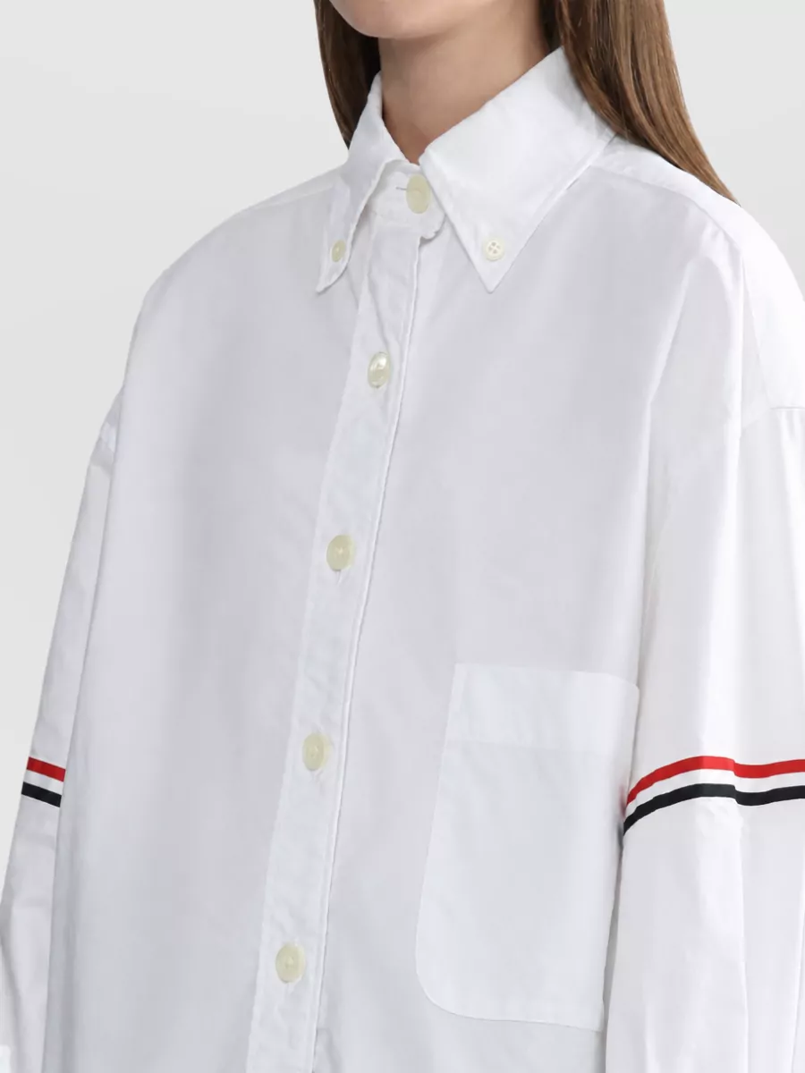 Thom Browne Cotton Oversized Point Collar Shirt