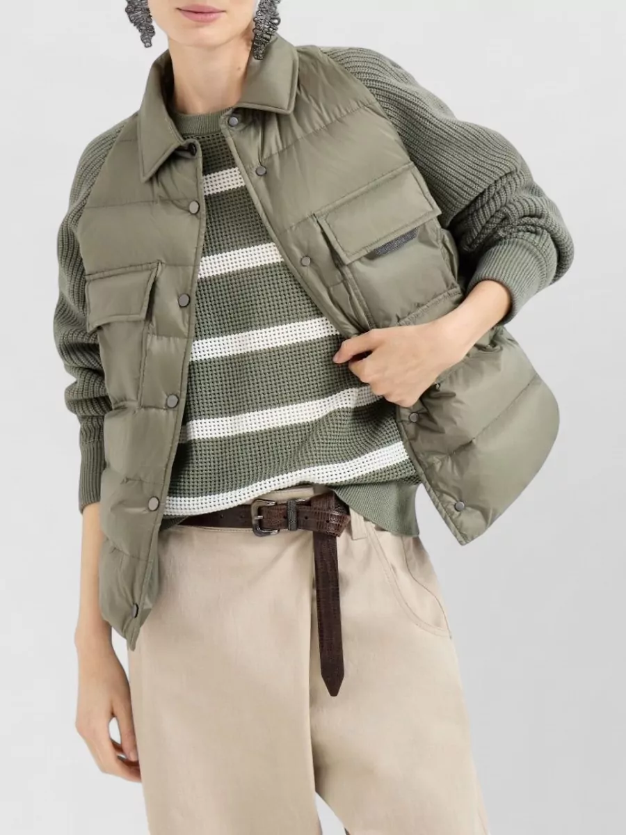 Brunello Cucinelli Nylon Short Jacket Padded Design