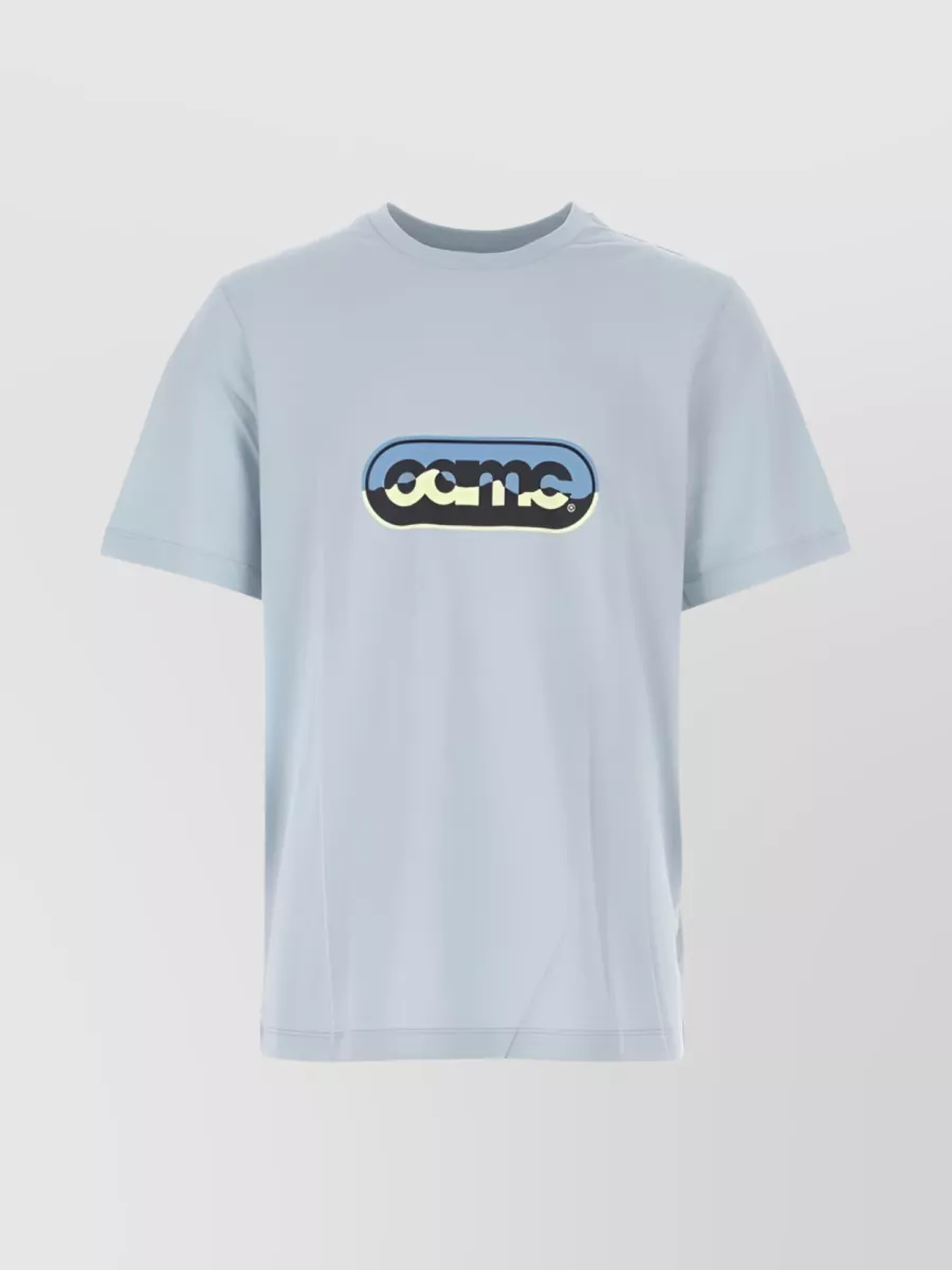Shop Oamc Minimal Logo Print T-shirt In Pastel