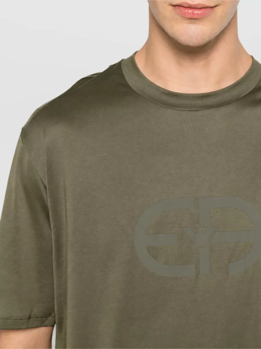Emporio Armani Logo Print Crew Neck Short Sleeve T-Shirt