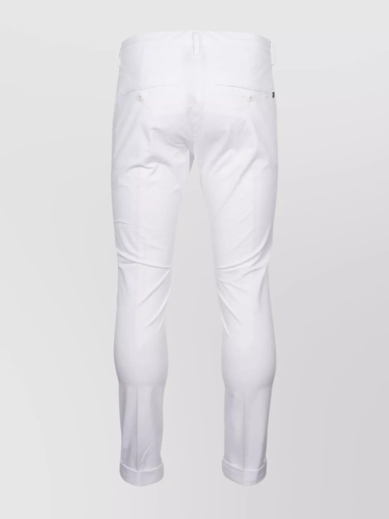 Dondup Trousers With Back Pockets And Belt Loops