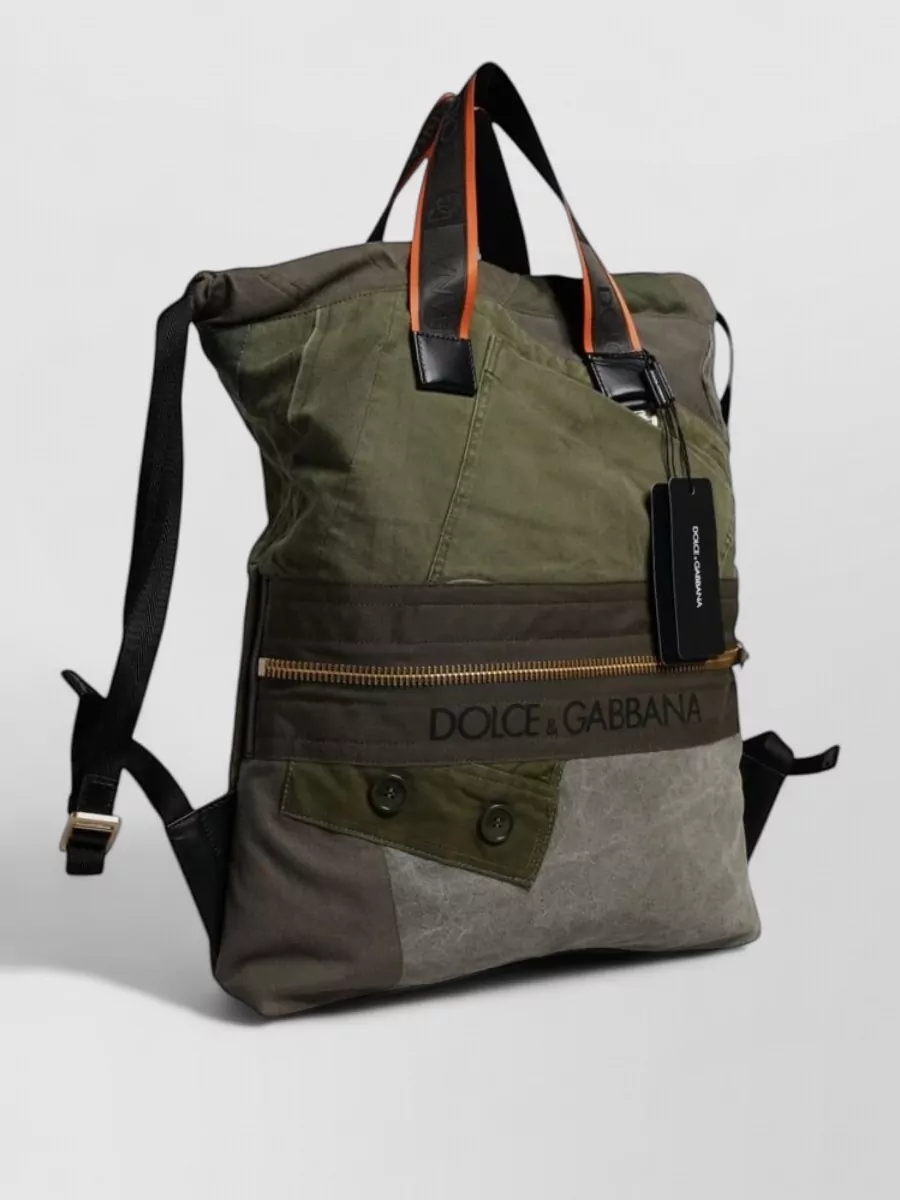 Dolce&Gabbana Cotton Patchwork Backpack