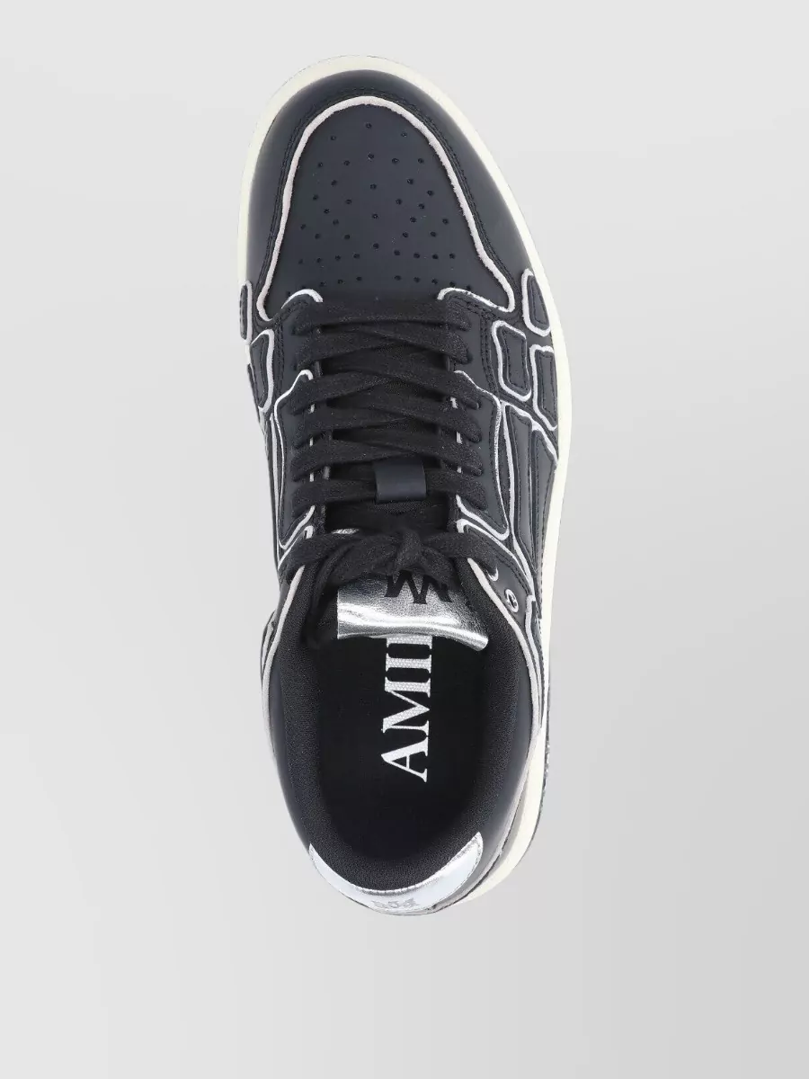 Amiri Low Top Sneakers Perforated Toe Box Rubber Sole