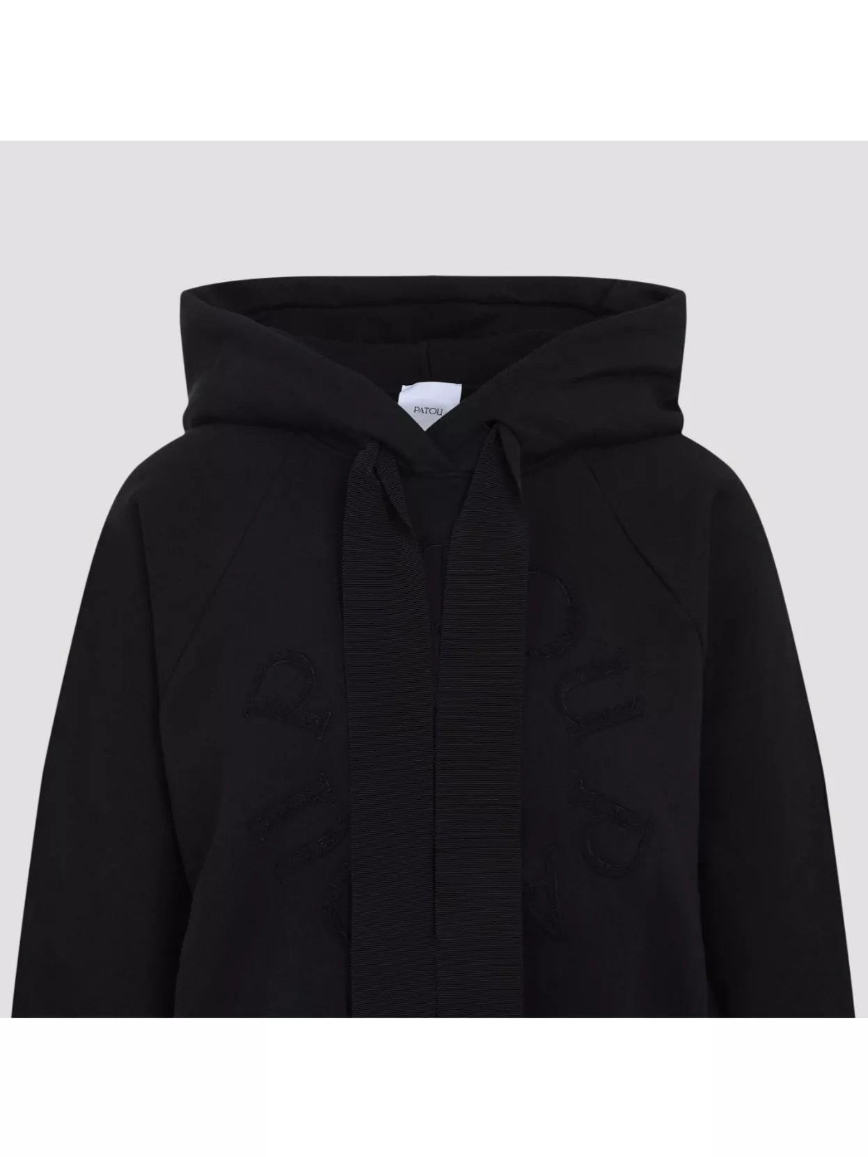 Patou Hooded Raglan Knit Sweater