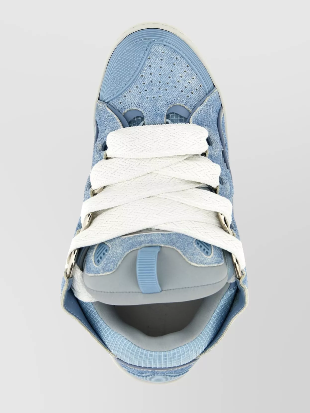 Lanvin Textured Rubber Sole Sneakers With Pull Tab