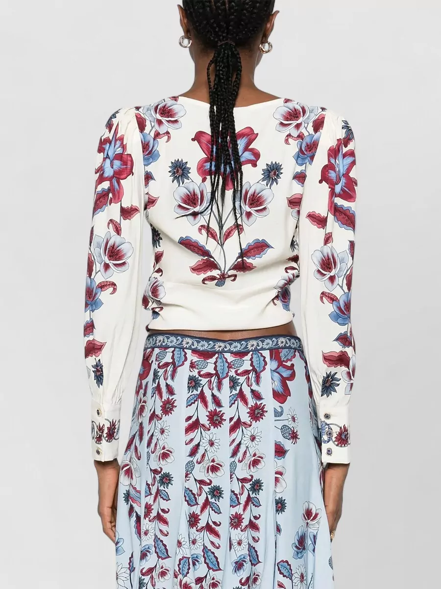 Farm Rio Long-Sleeve Knitted Top