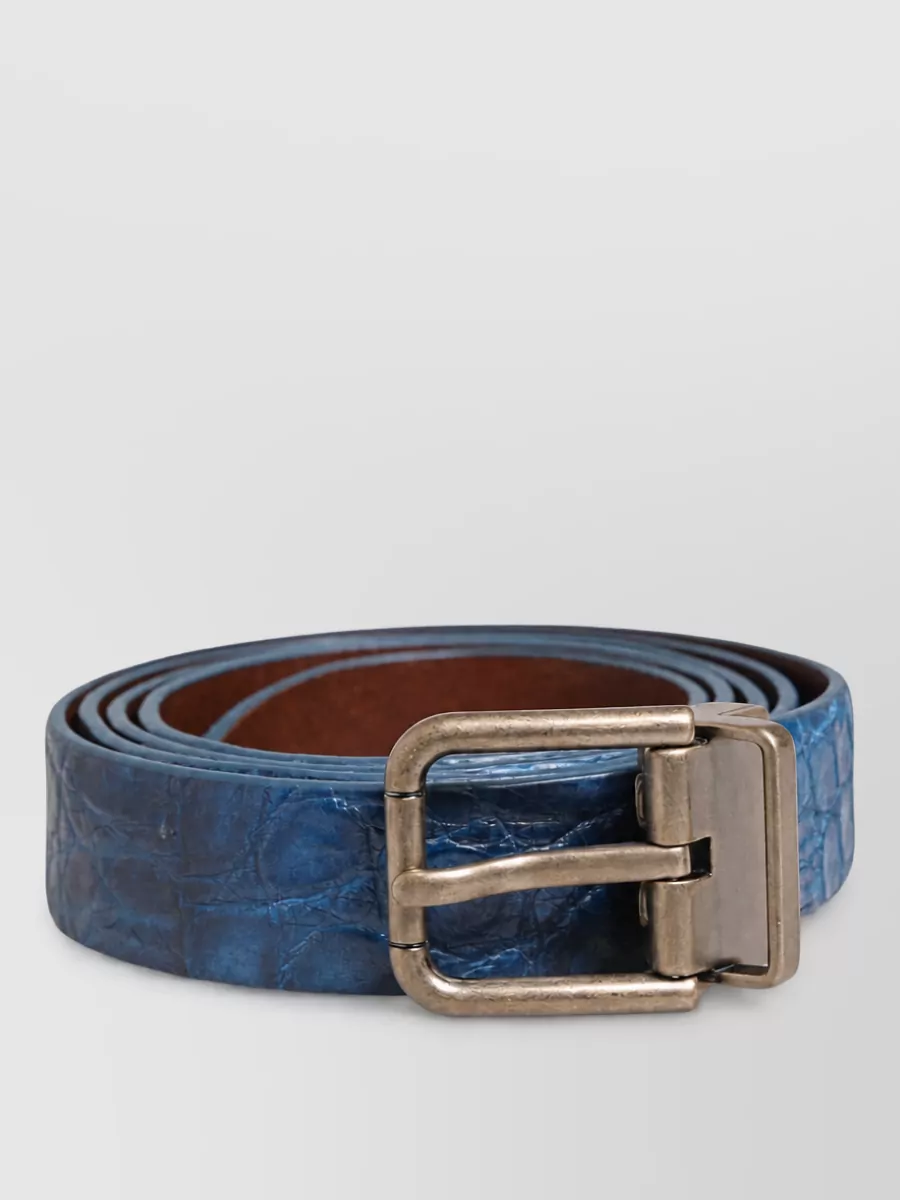 Dolce&Gabbana caiman leather belt