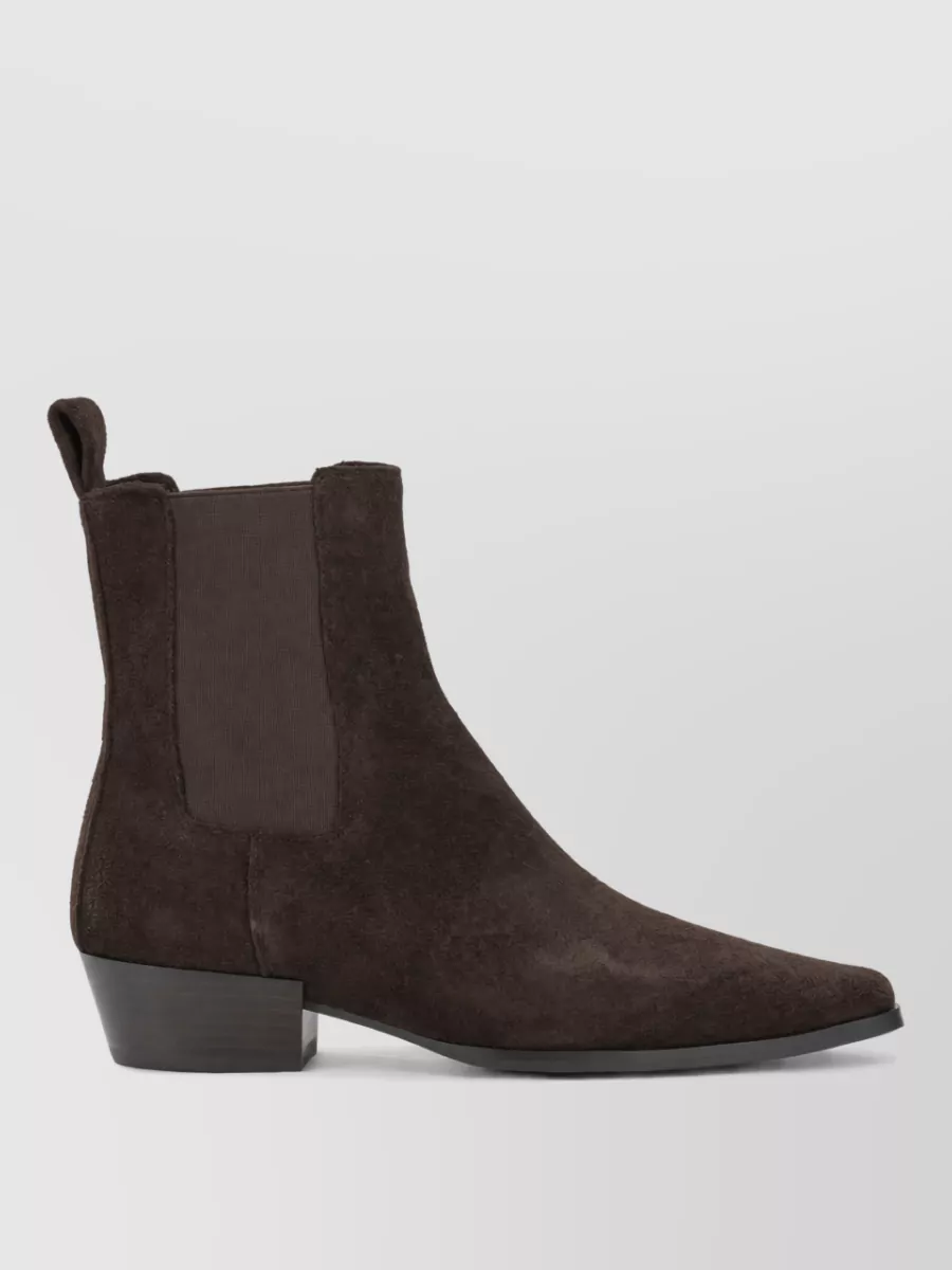 Strategia Suede Leather Ankle Boots