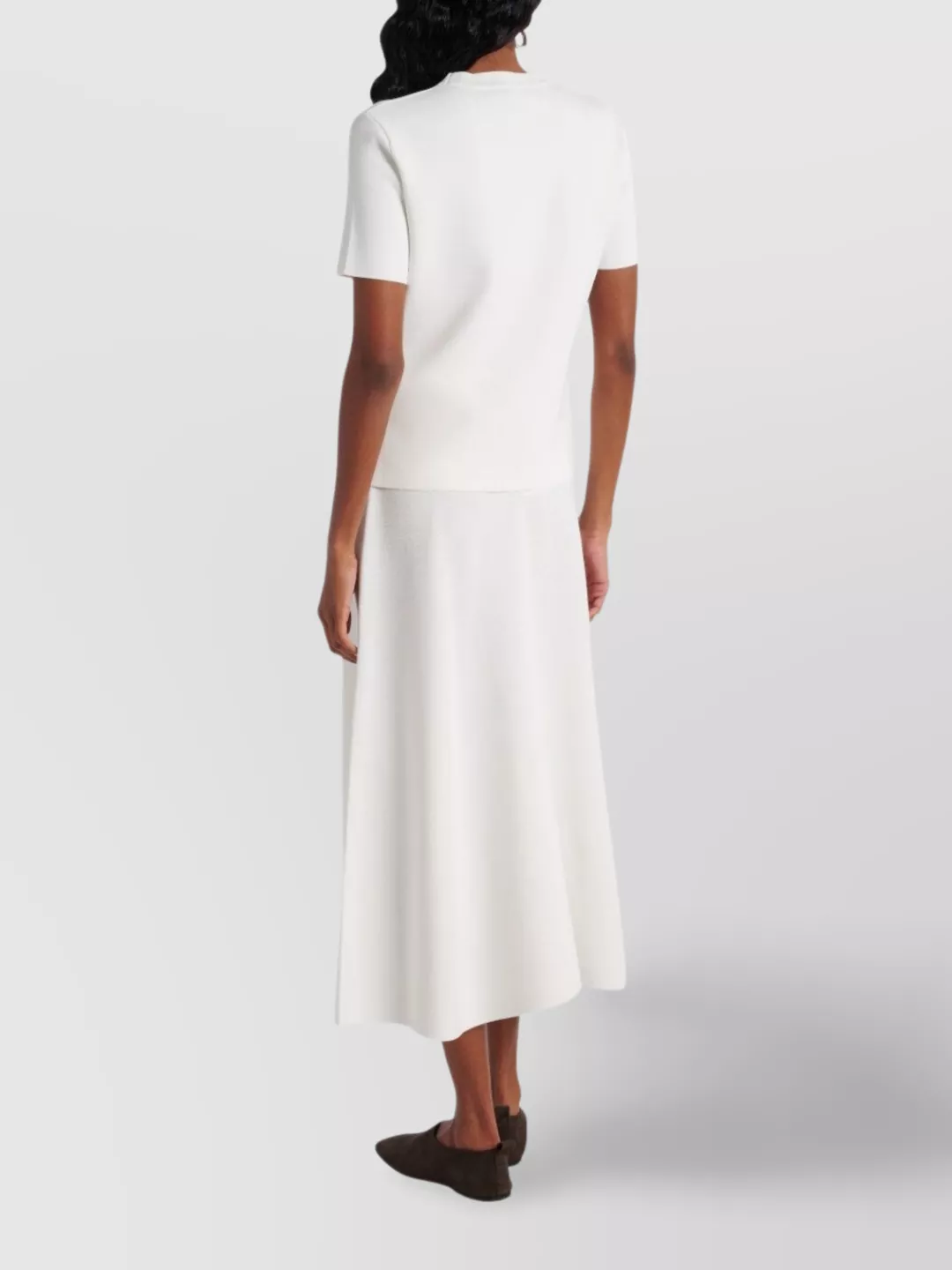 Max Mara 3d Lettering Crewneck Sweater In Viscose In White