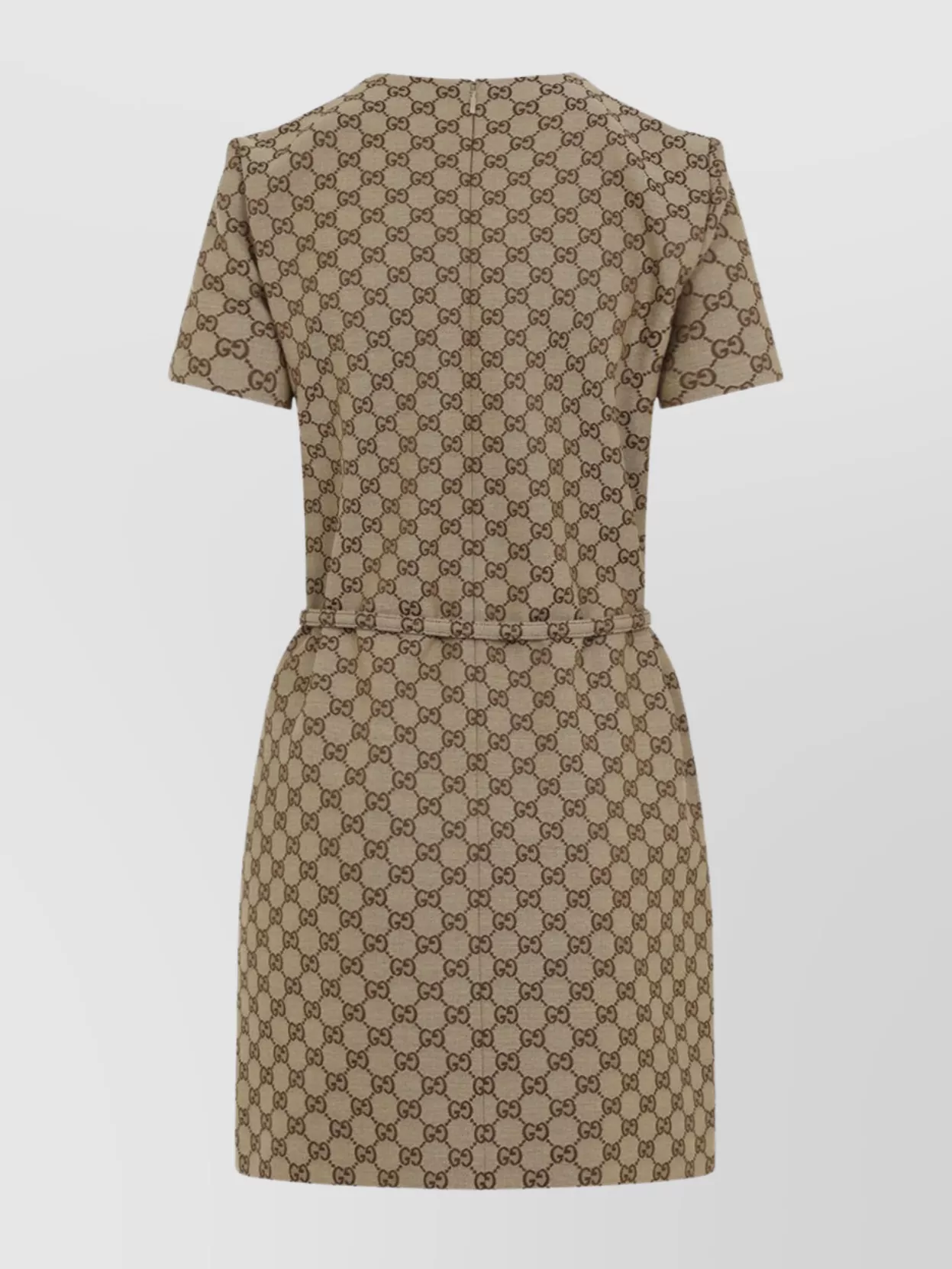 Gucci Cotton Belted Dress Short Sleeves