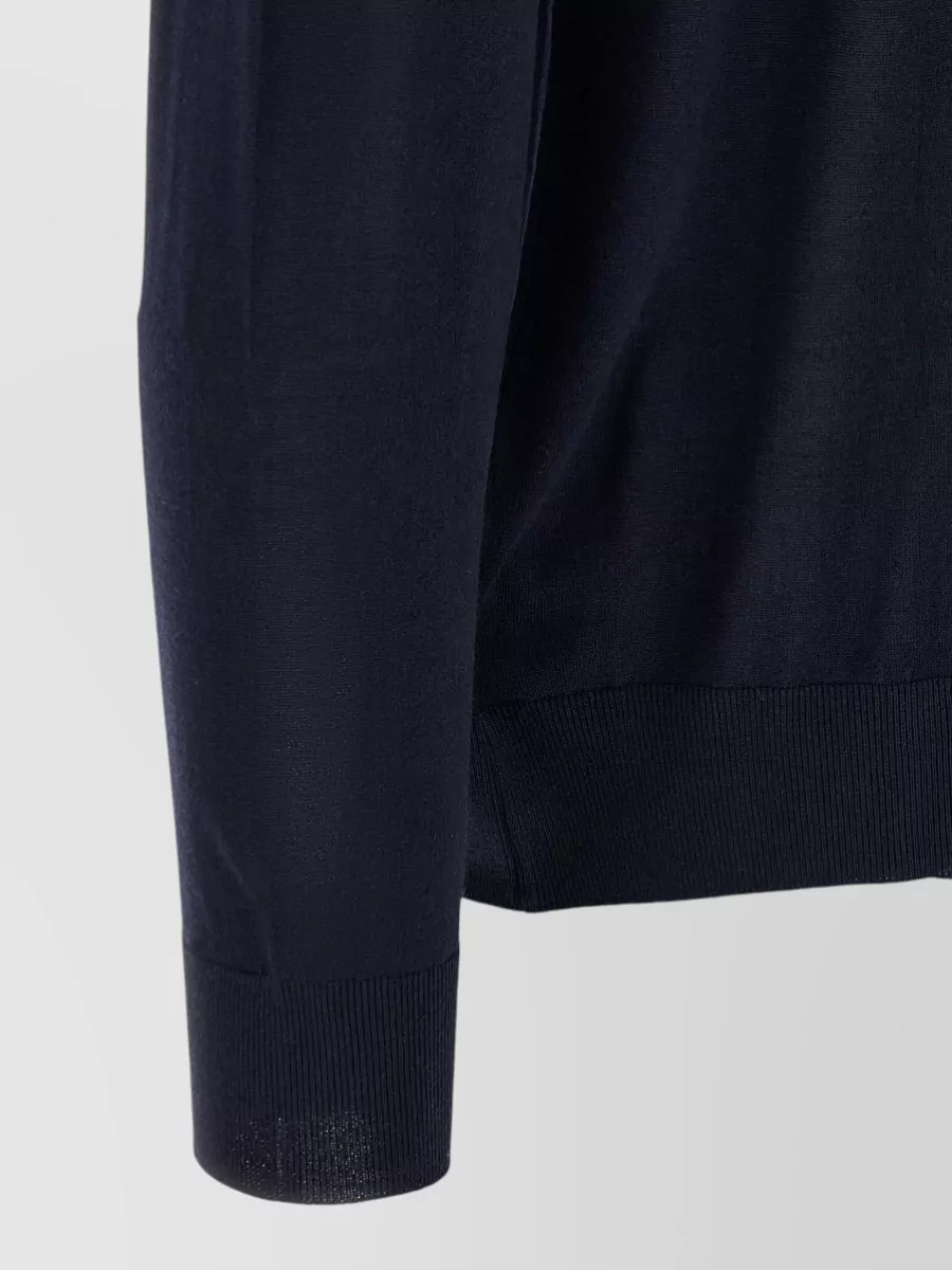Kiton Wool Regular-Fit Long-Sleeve Polo Jumper