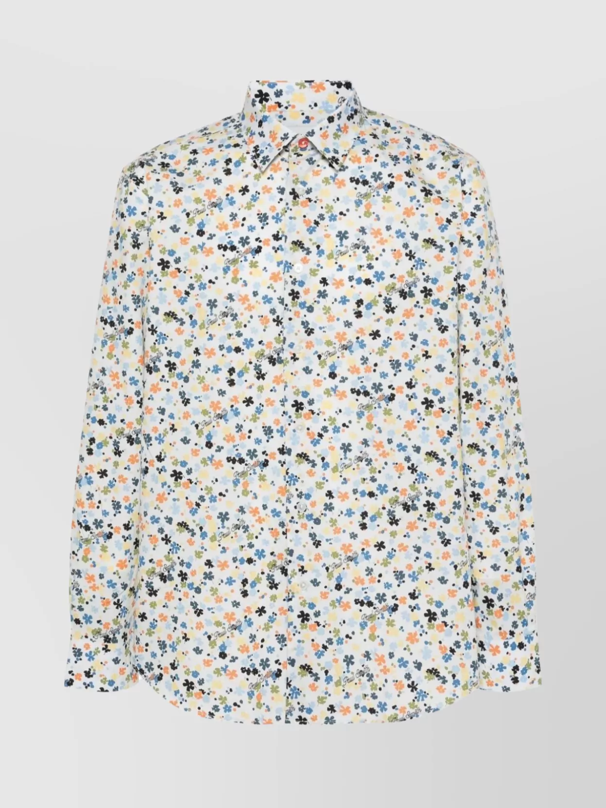 Shop Paul Smith Floral Logo Print Shirt