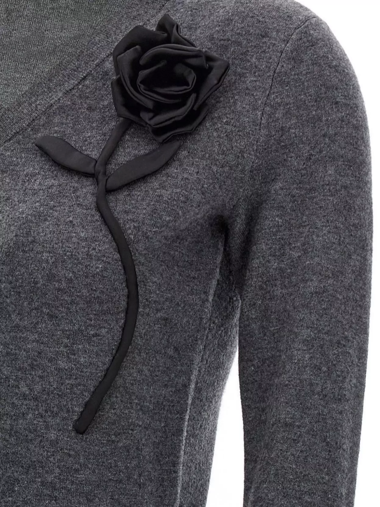 Self-portrait Self Portrait 'charcoal Black Rose Jumper' Sweater