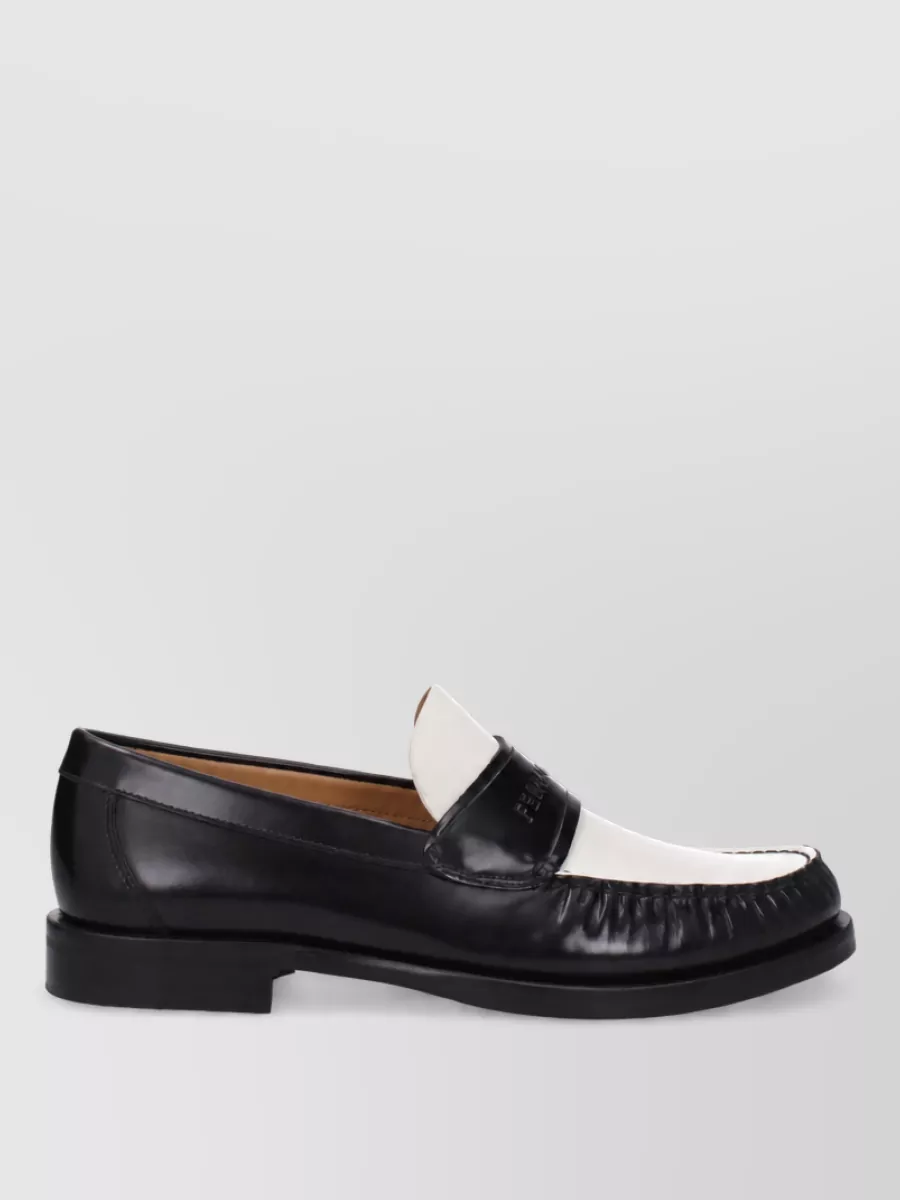 Ferragamo Leather Monk Shoes