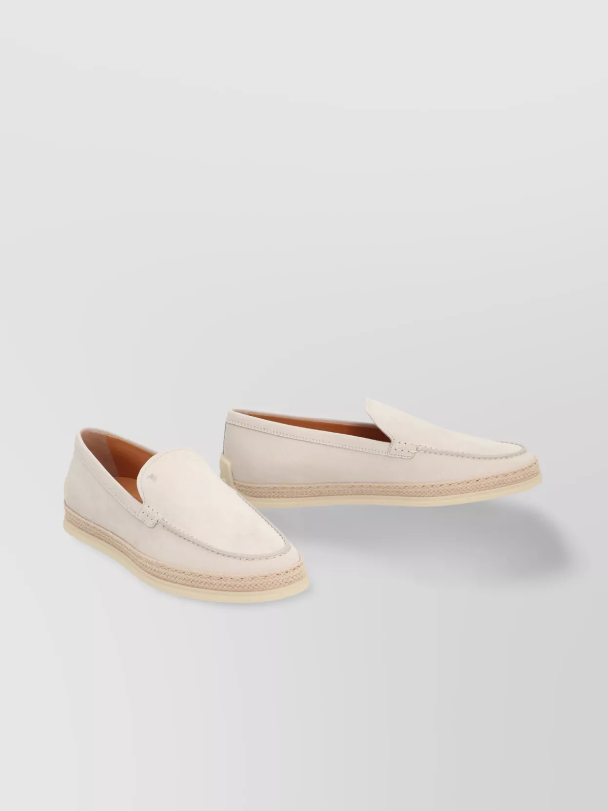 Tod's Leather Loafers Espadrille Sole
