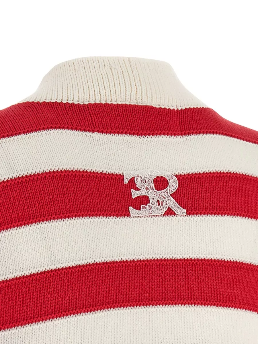 Ermanno Scervino Crochet Cardigan V Neck Long Sleeves