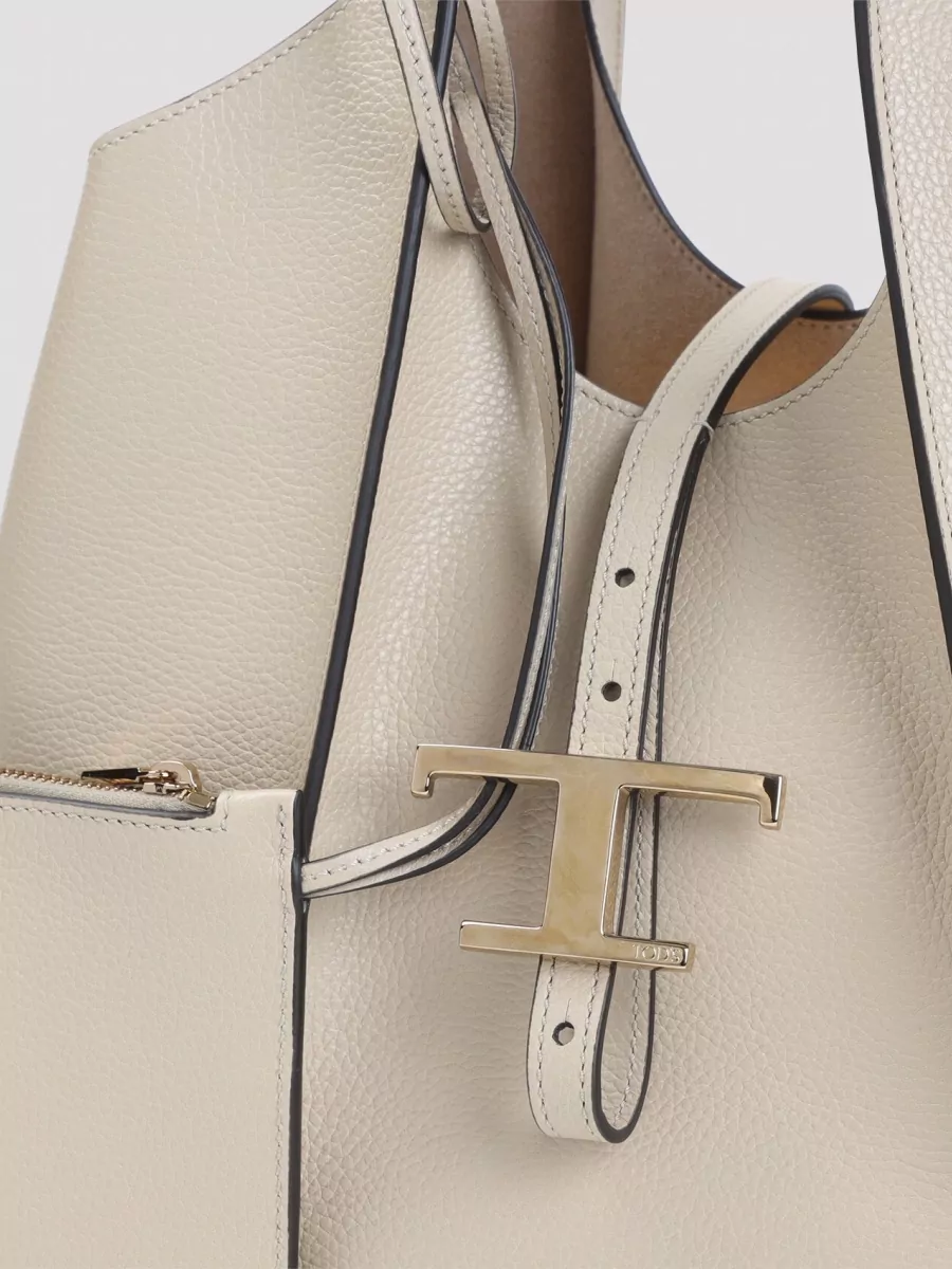 Tod's T Timeless Small Leather Tote Bag