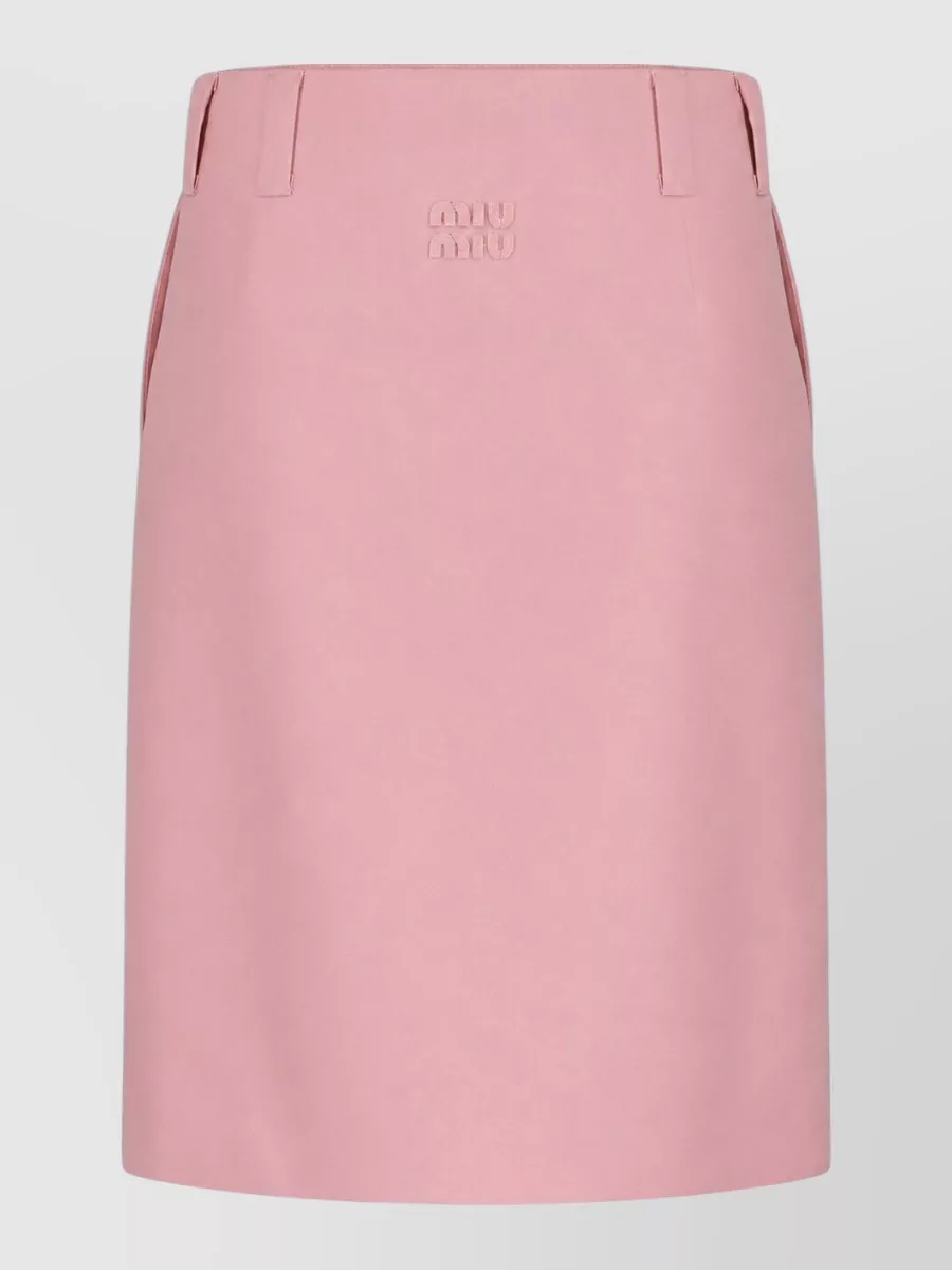 Miu Miu Mohair mini straight skirt