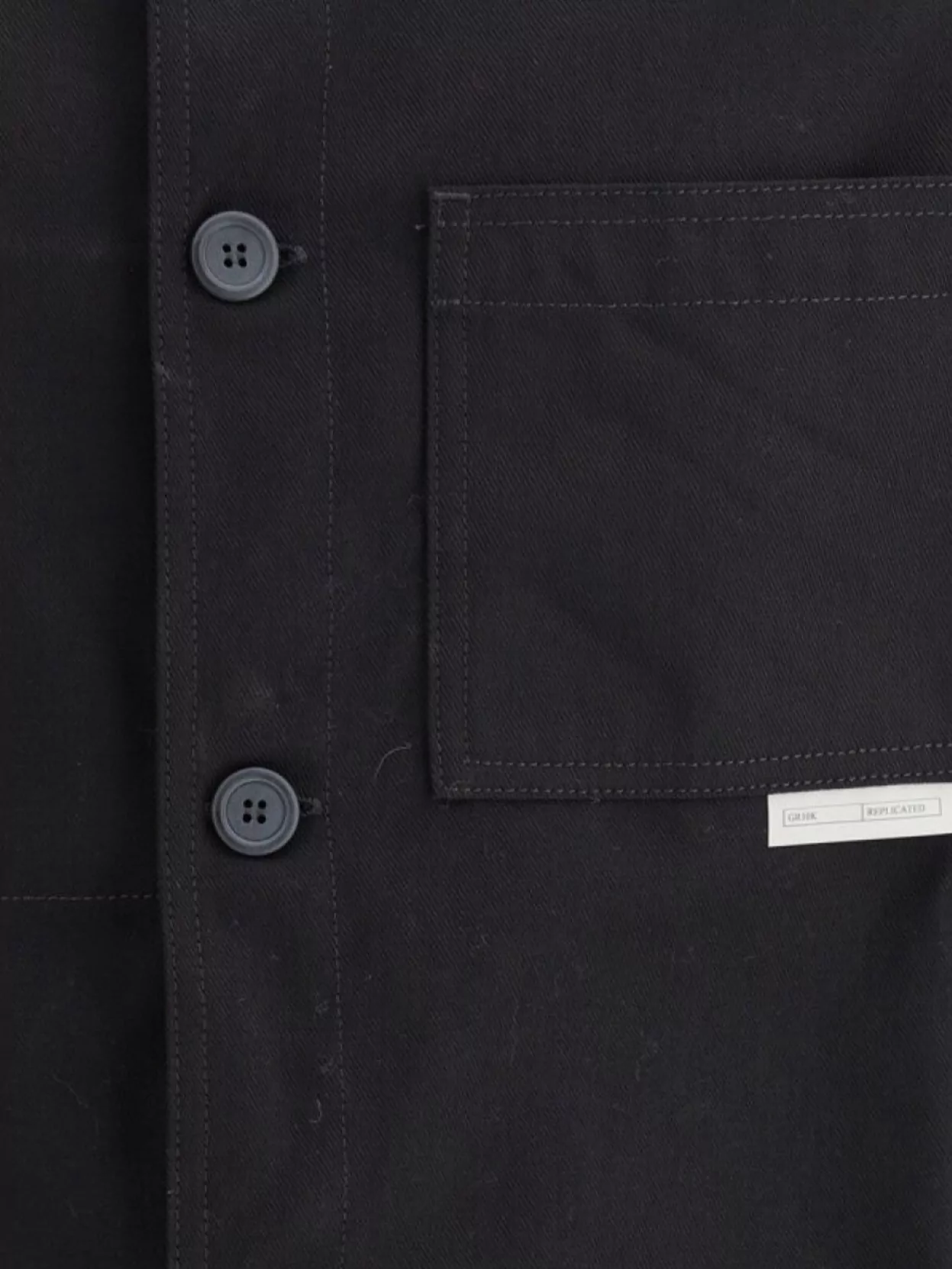 Gr10K Denim Shirt Jacket Three Pockets