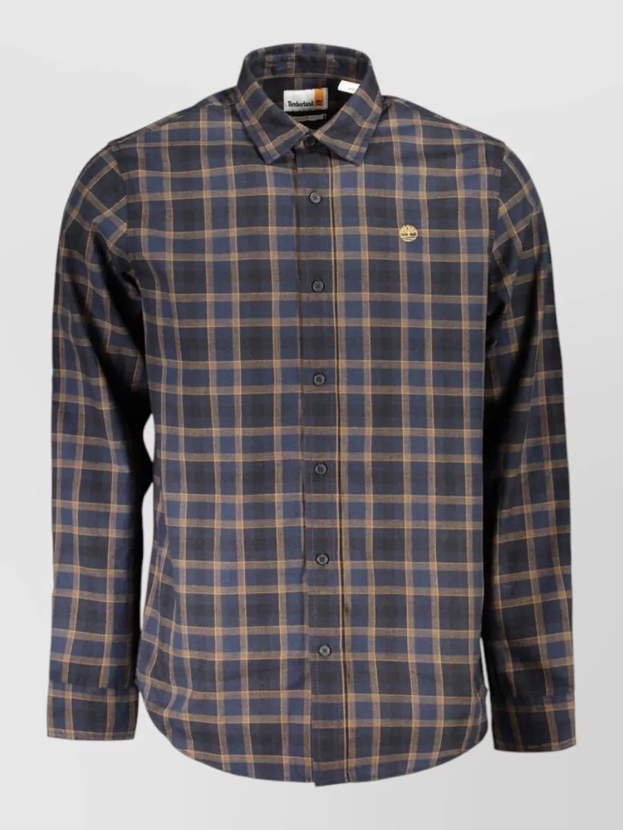 Timberland cotton checked long-sleeve shirt