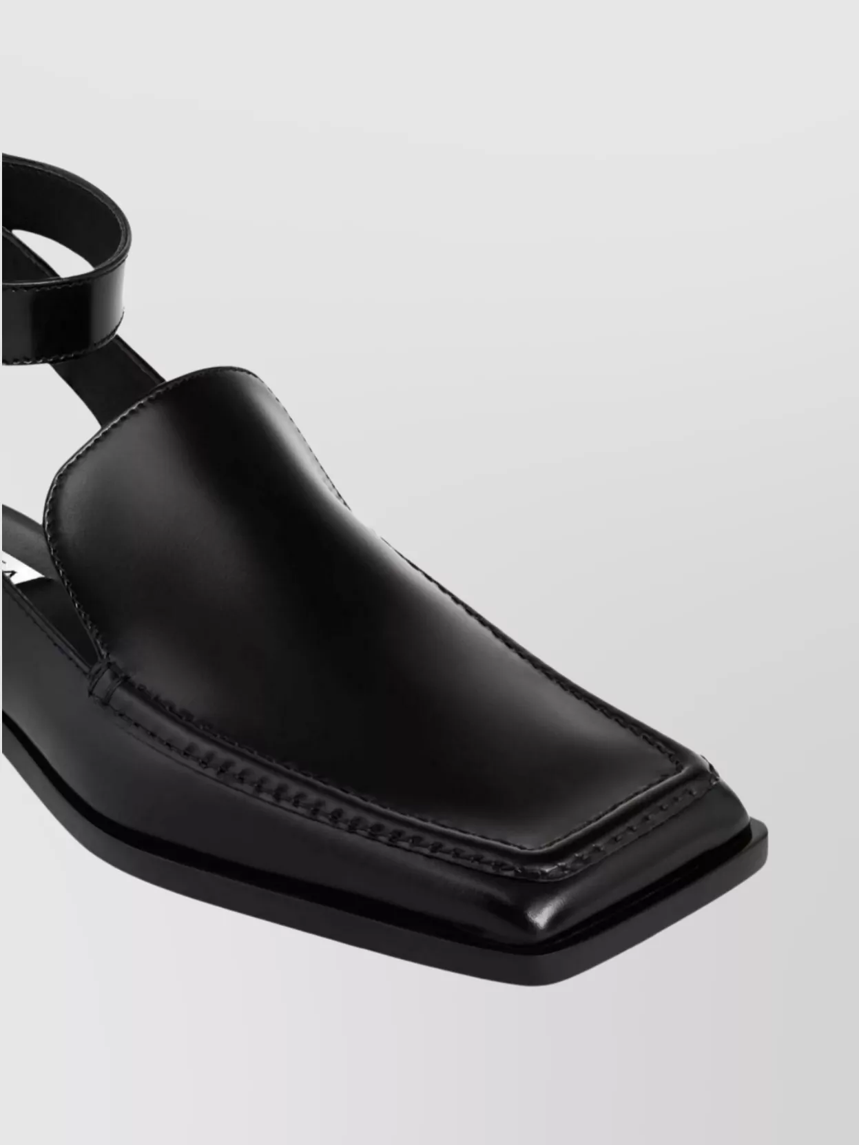 Alaïa Block Heel Open Back Square Toe Sandals In Black